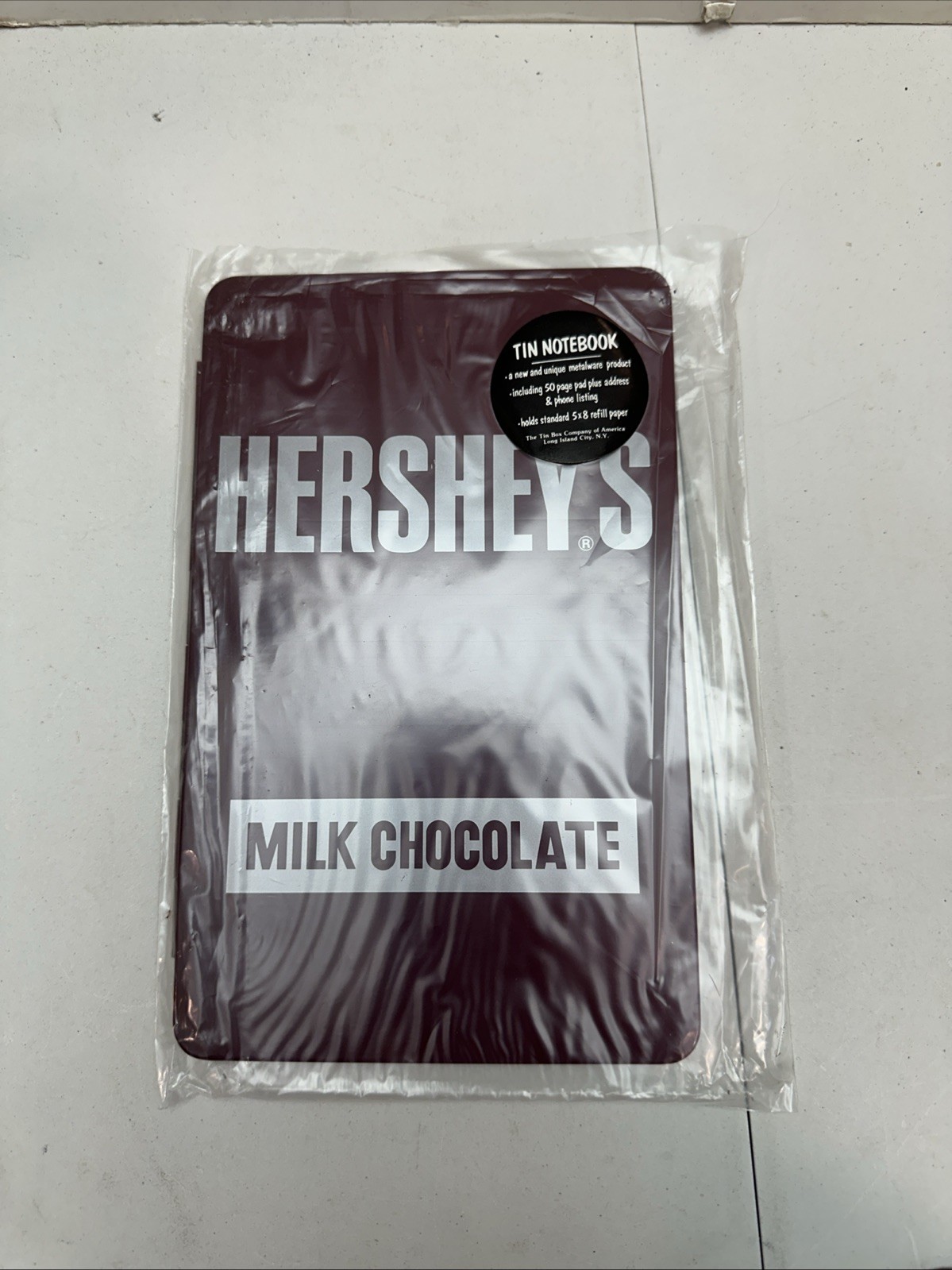 VINTAGE Hershey’s Branded Milk Chocolate Tin Box Notebook, Address & Phone Book