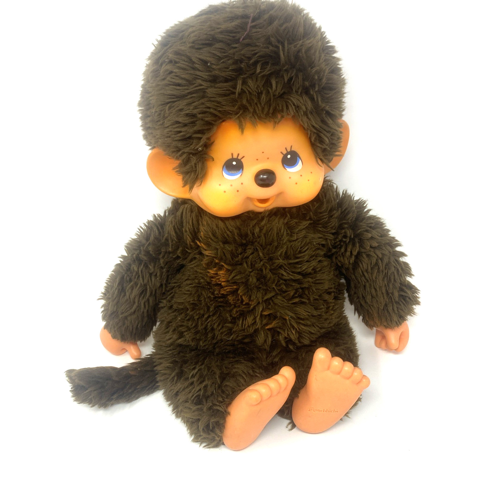 1974 Sekiguchi Big Monchhichi Plush Monkey Doll 17-inch Retro Collectible