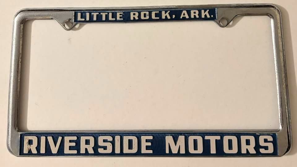 Riverside Motors Dealership Booster License Plate Frame Little Rock Arkansas
