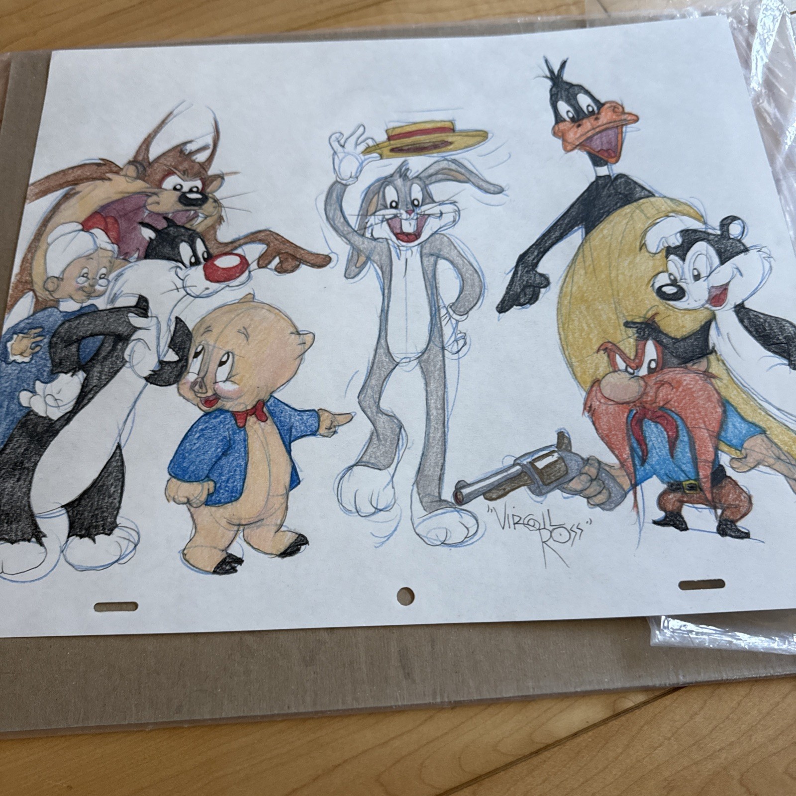 Hand drawn by Virgil Ross who animated for Chuck Jones Friz Freleng -Pepe 