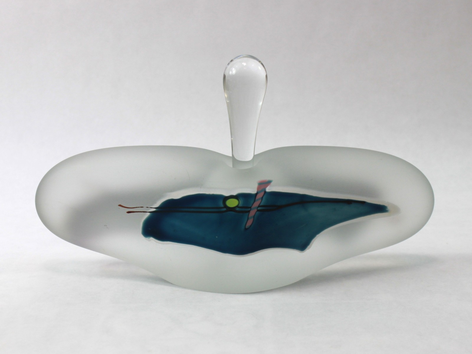 1995 James R. Wilbat Studio Art Glass Perfume Bottle