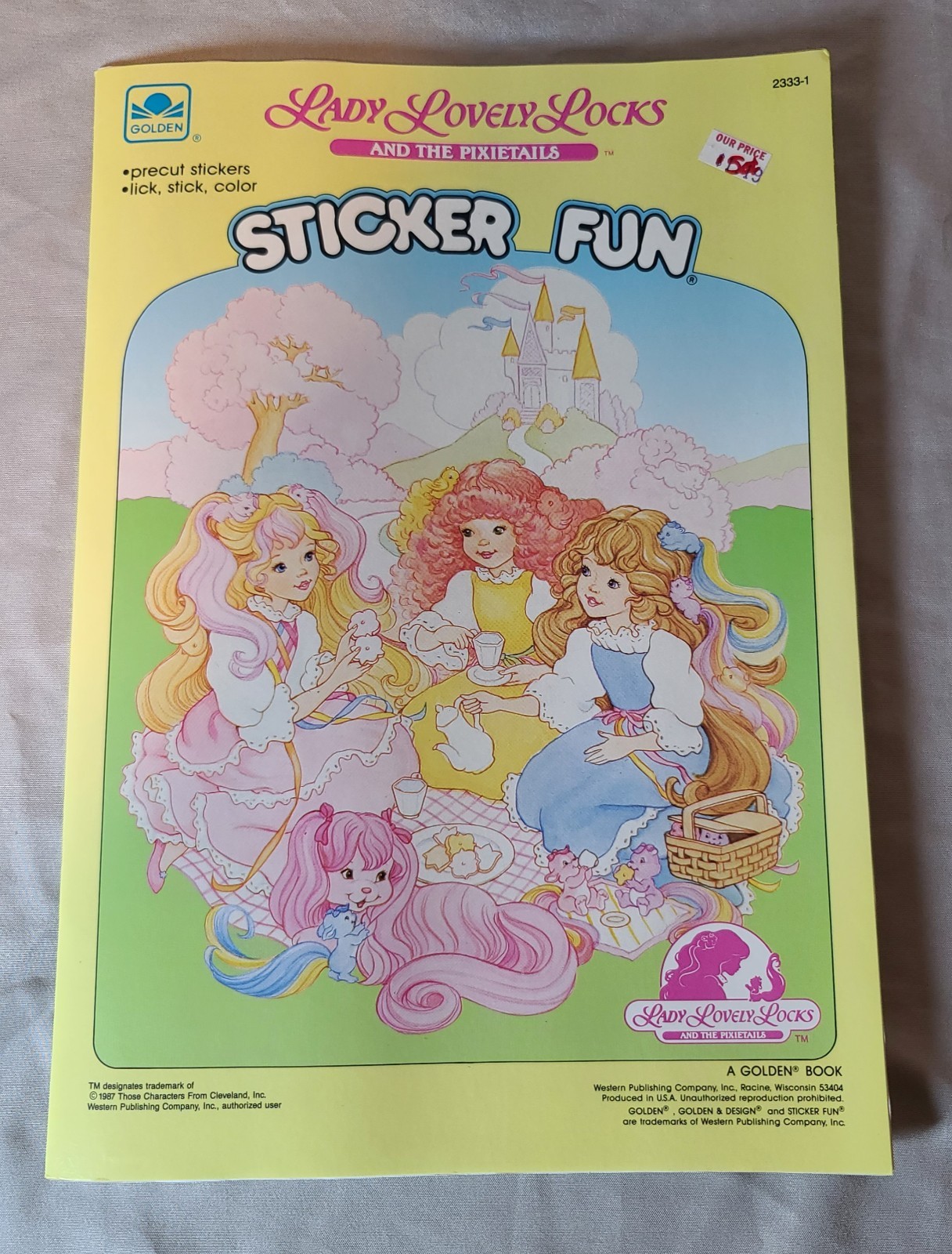 1987 LADY LOVELY LOCKS & THE PIXIETAILS STICKER FUN ALBUM A GOLDEN BOOK 1987 LADY LOVELY LOCKS & THE PIXIETAILS STICKER FUN ALBUM A GOLDEN BOOK
