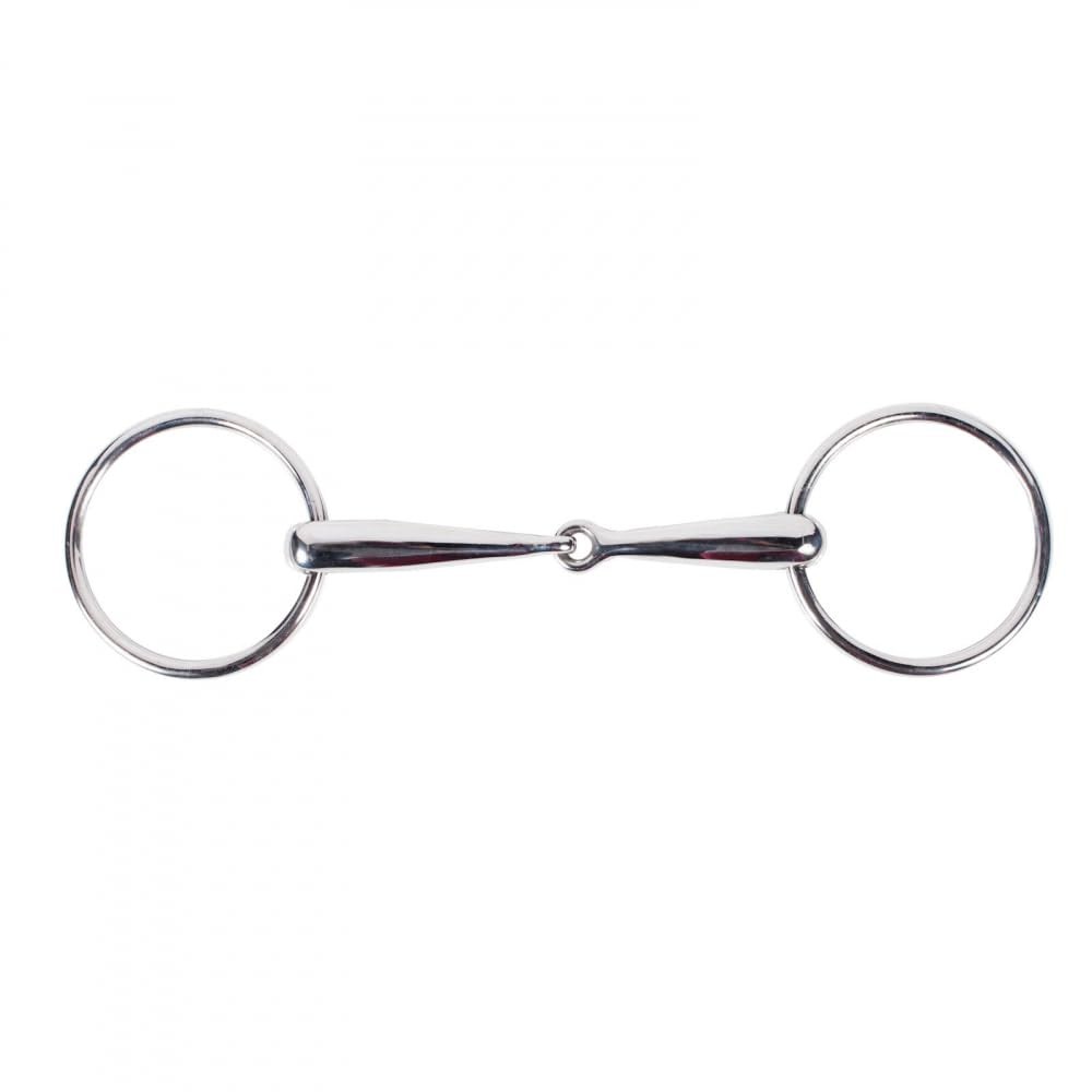 HORZE Loose Ring Snaffle Bit - 55mm Rings - 5,Bits, Silver HORZE Loose Ring Snaffle Bit - 55mm Rings - 5,Bits, Silver