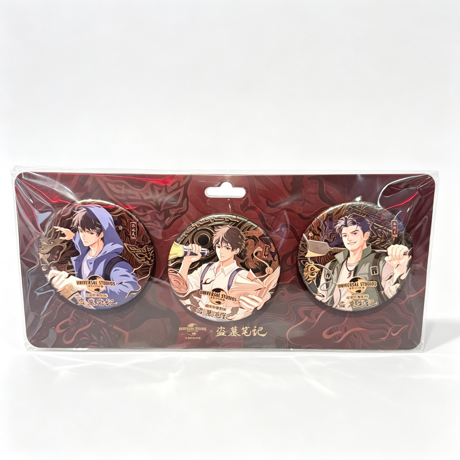 Beijing Universal Studios The Lost Tomb Tin Badge Set, Lapel Pins Souvenir