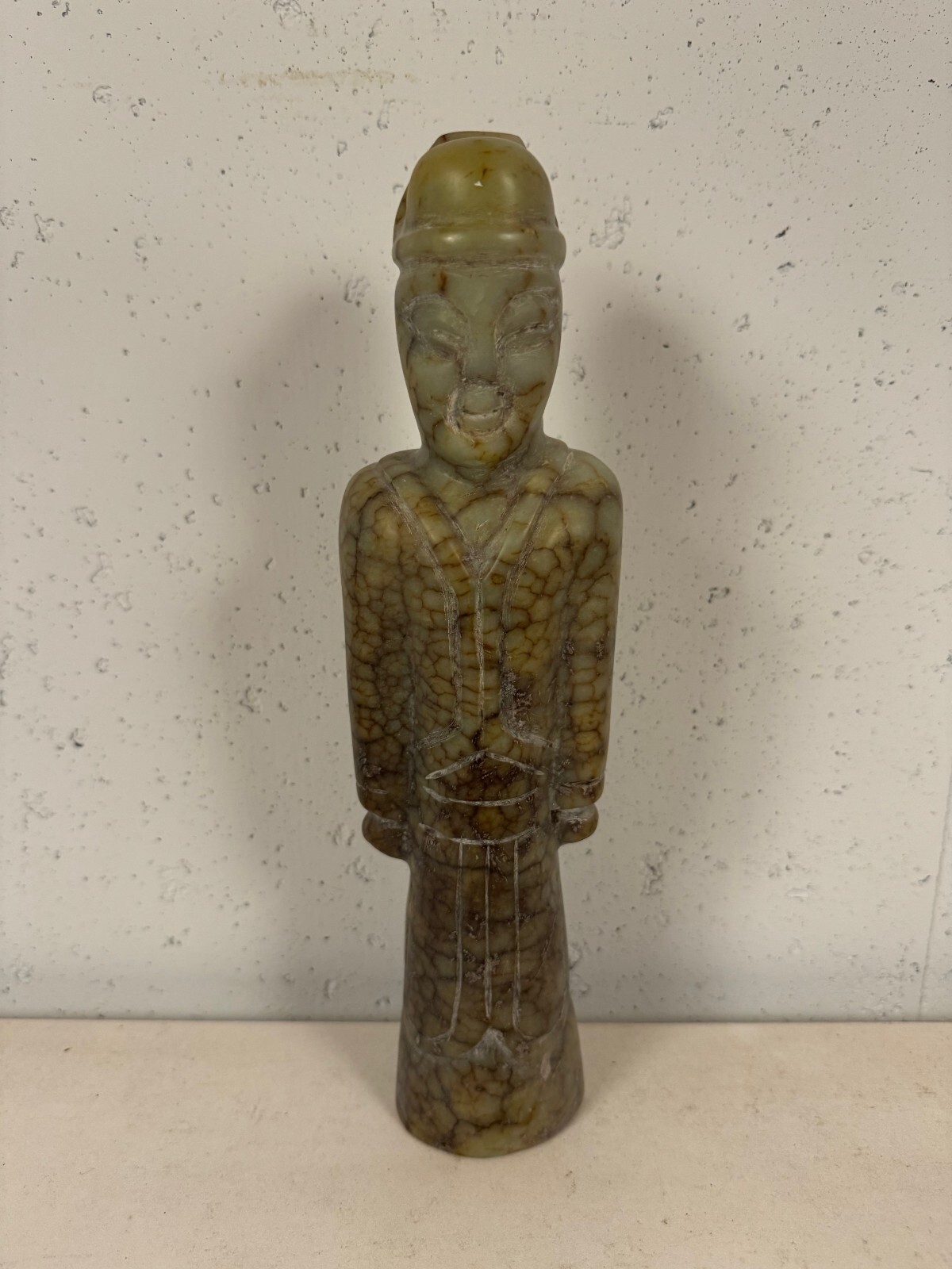 Vintage Chinese Soapstone Statue Figurine Carving of Male Figure