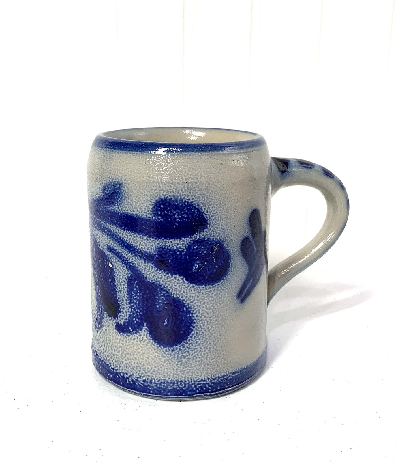 Vintage W.E.Stoneware Salt Glazed Beer Stein West Germany Heavy 5x5” Vintage W.E.Stoneware Salt Glazed Beer Stein West Germany Heavy 5x5”