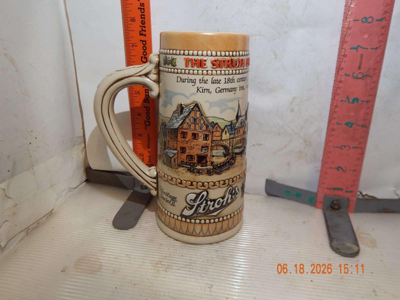 Stroh’s Brewery Co. Beer Stein Mug by Ceramarte Brazil Heritage Series II Stroh’s Brewery Co. Beer Stein Mug by Ceramarte Brazil Heritage Series II