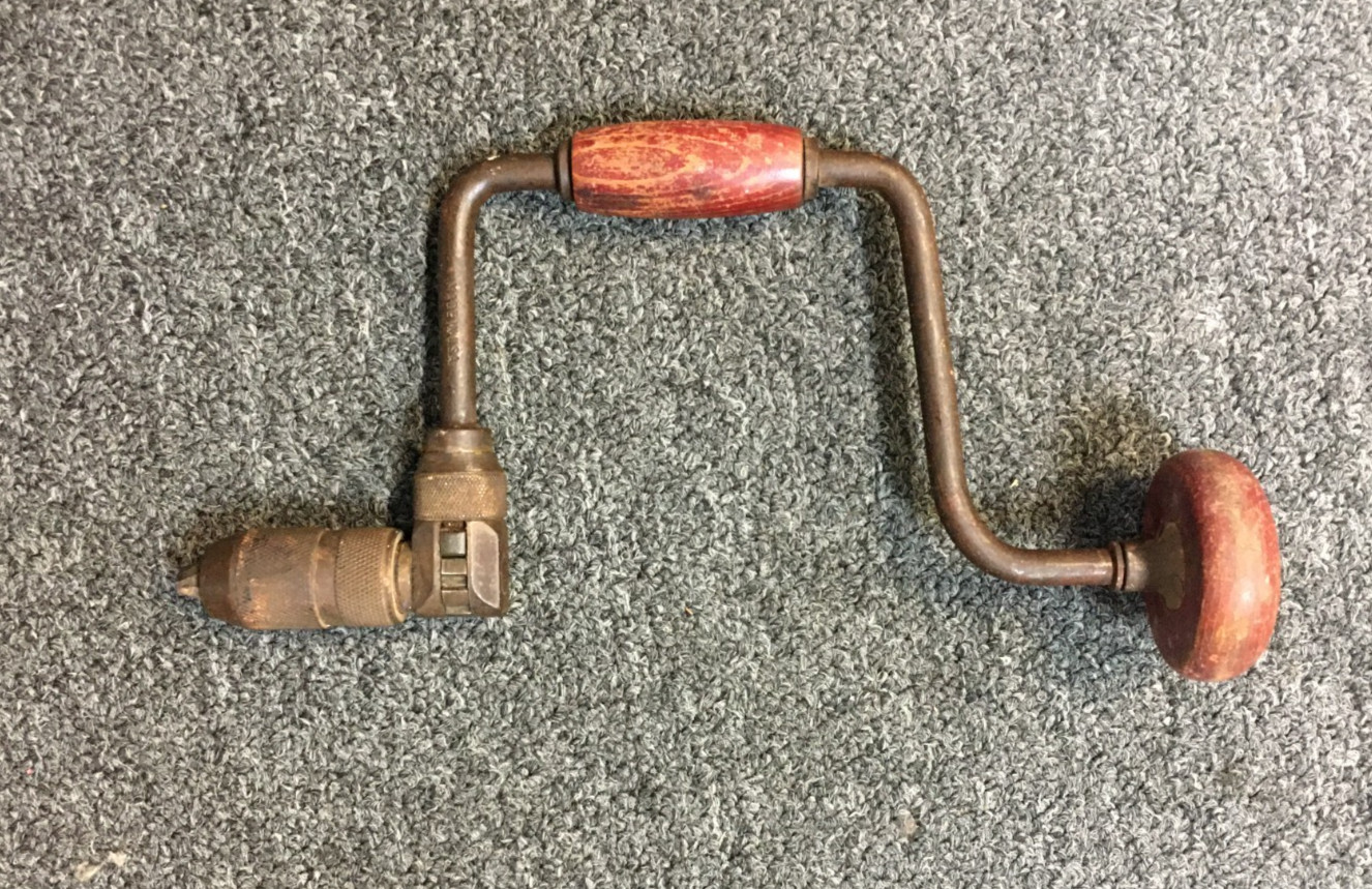 Ratcheting Hand Brace Bit Brace Drill, USA, VINTAGE