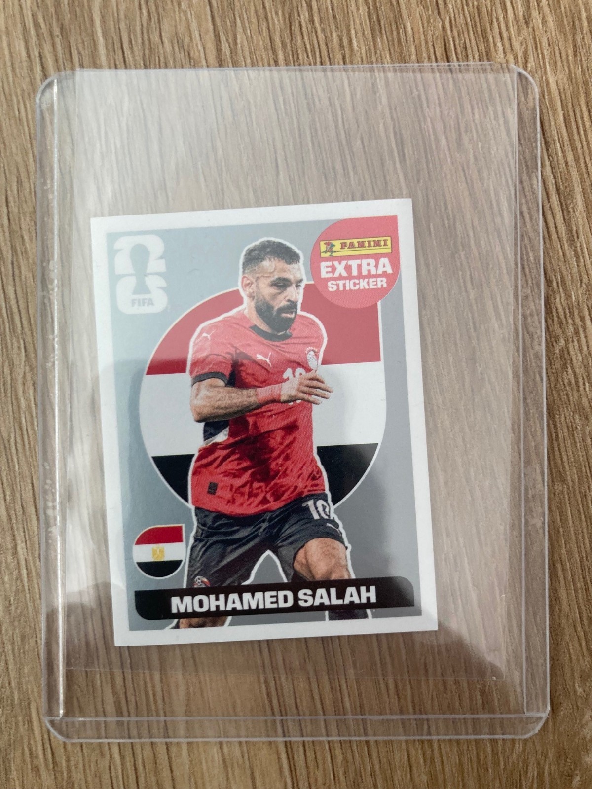 Panini FIFA World Cup 2026 Extra Sticker Mohamed Salah Silver/Silver With Topload