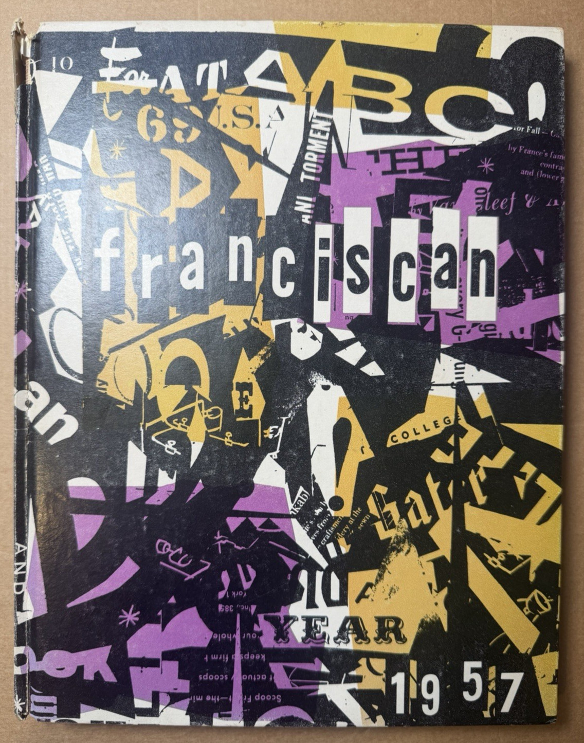 Vintage 1957 San Francisco State College Franciscan Yearbook + Commencement Prog