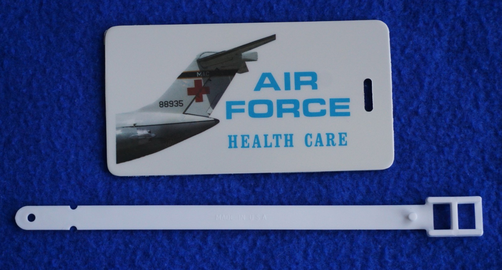 Vintage US AIR FORCE Plastic Luggage Tag