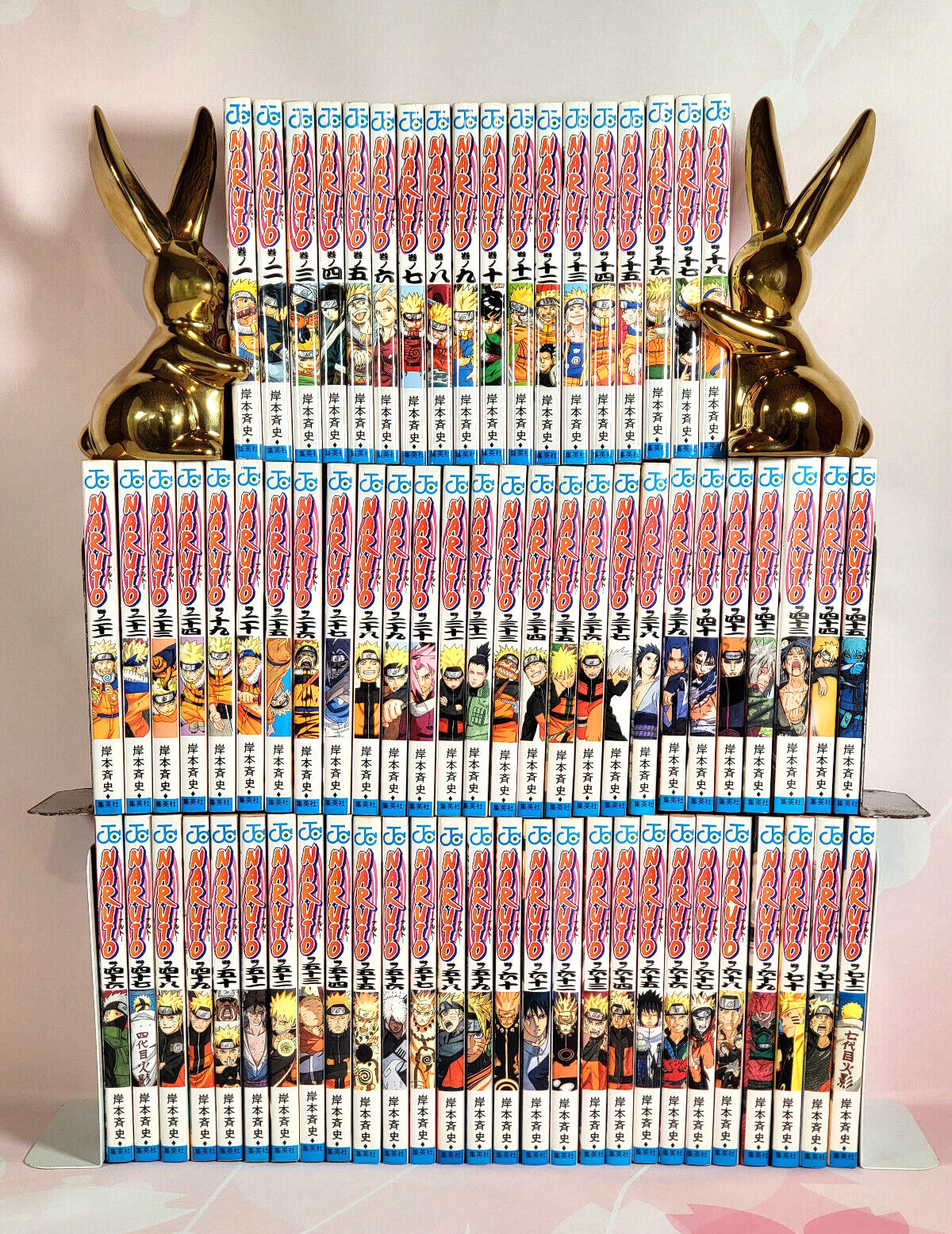 Naruto Vol.1-72 Japanese Ver Complete Full Manga Comics Set