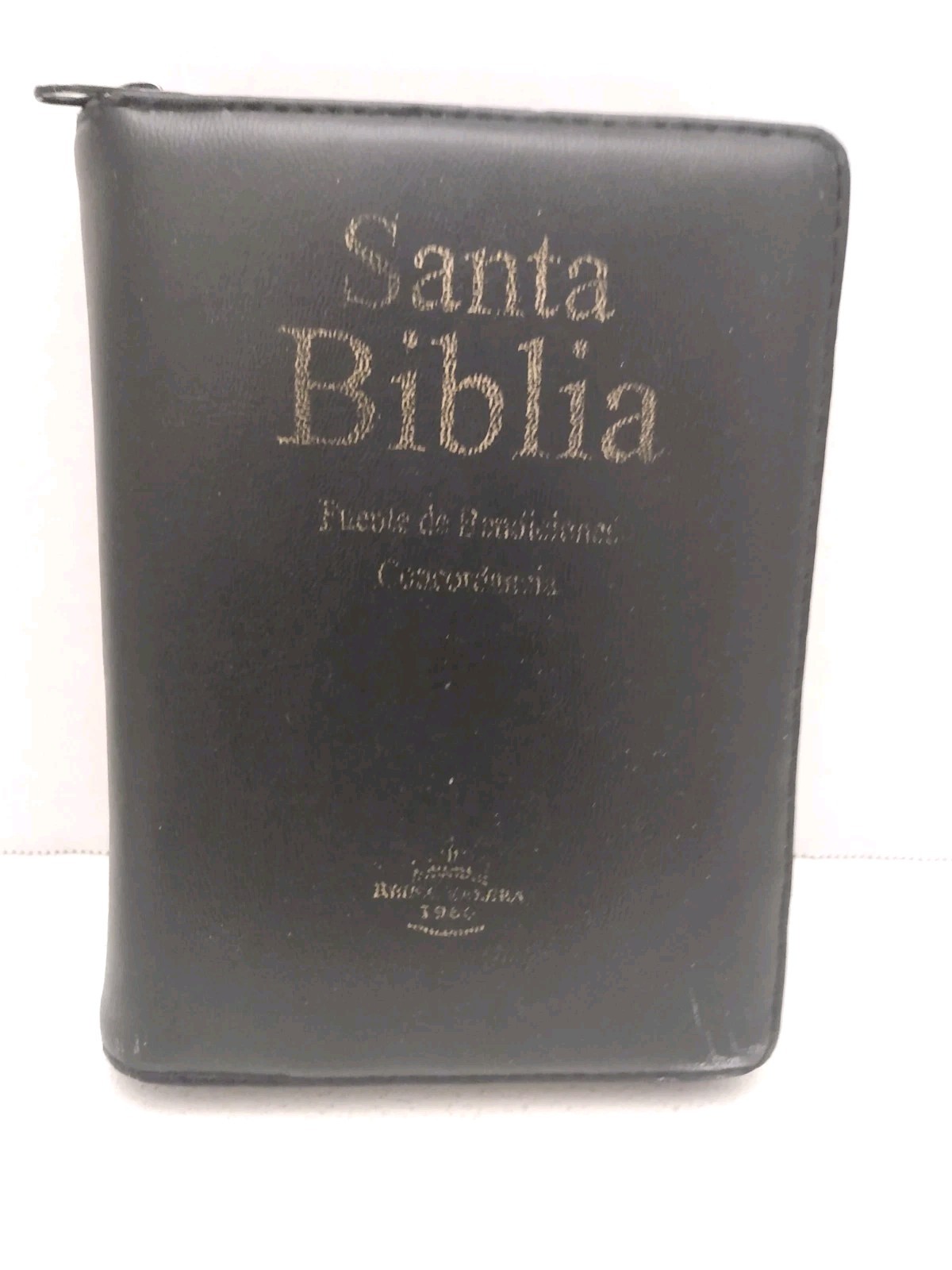 Vtg Santa Biblia Fuente De Bendiciones Spanish Bible 1960 Zippered FLAW