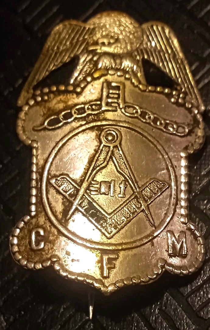 Rare Pre-1906 San Francisco Masonic Badge  Hallmark J.C. Irvine S.F. #8868  LQQK