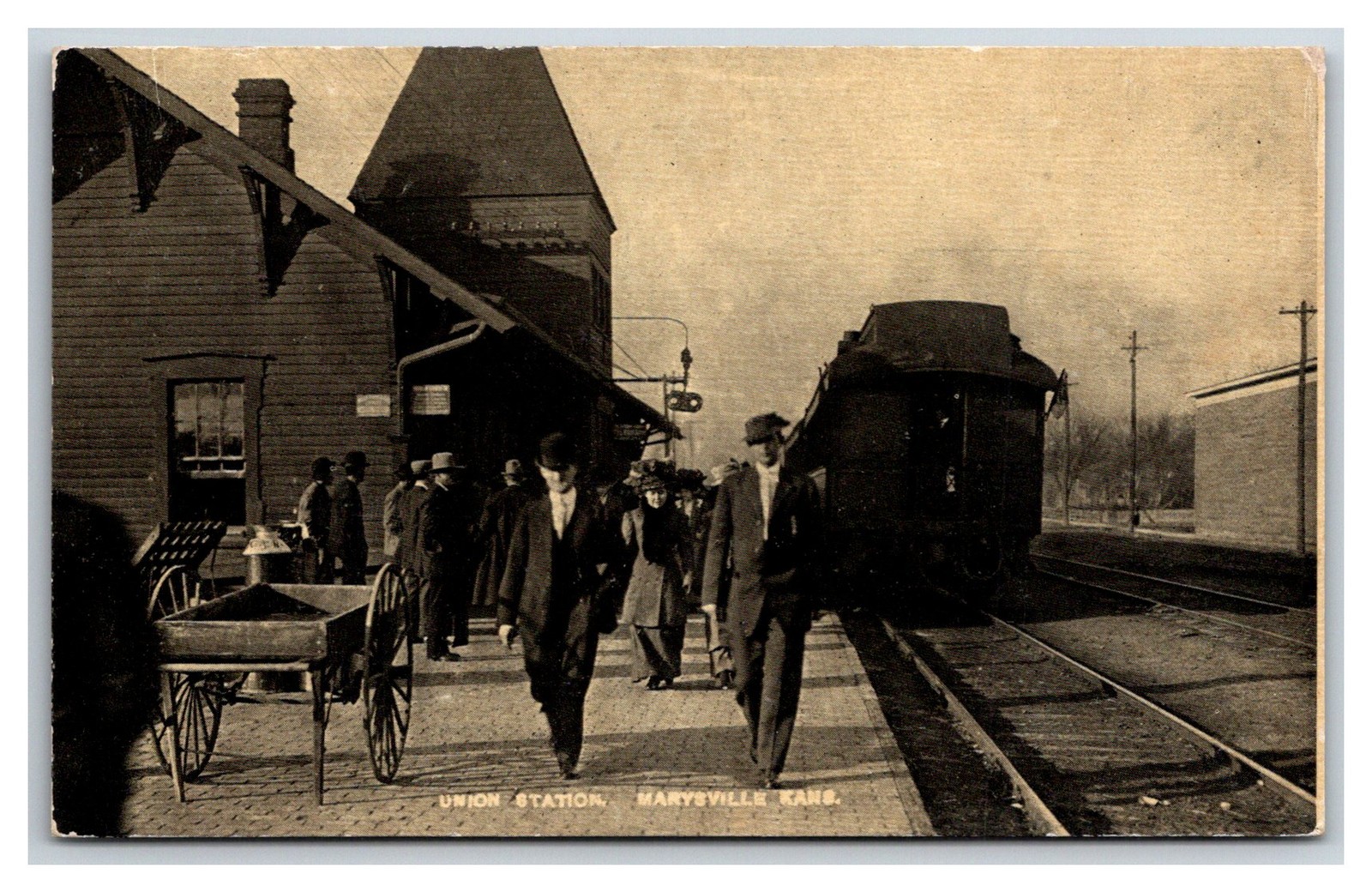 Marysville,KS Union Station Marshall County Railroad Depot Kansas