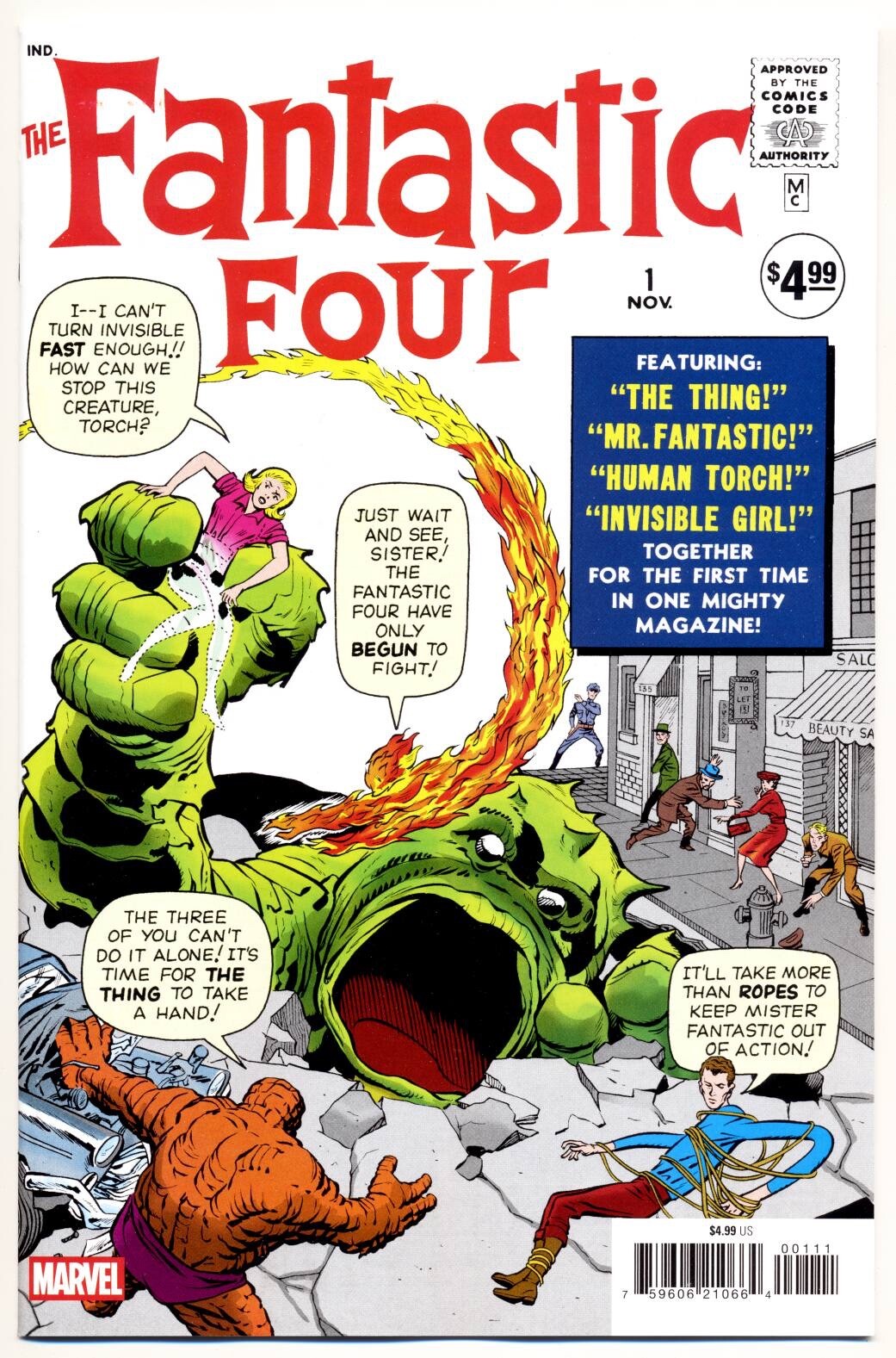 FANTASTIC FOUR #1 VF, Facsimile Edition, Stan Lee, Jack Kirby Marvel Comics 2025