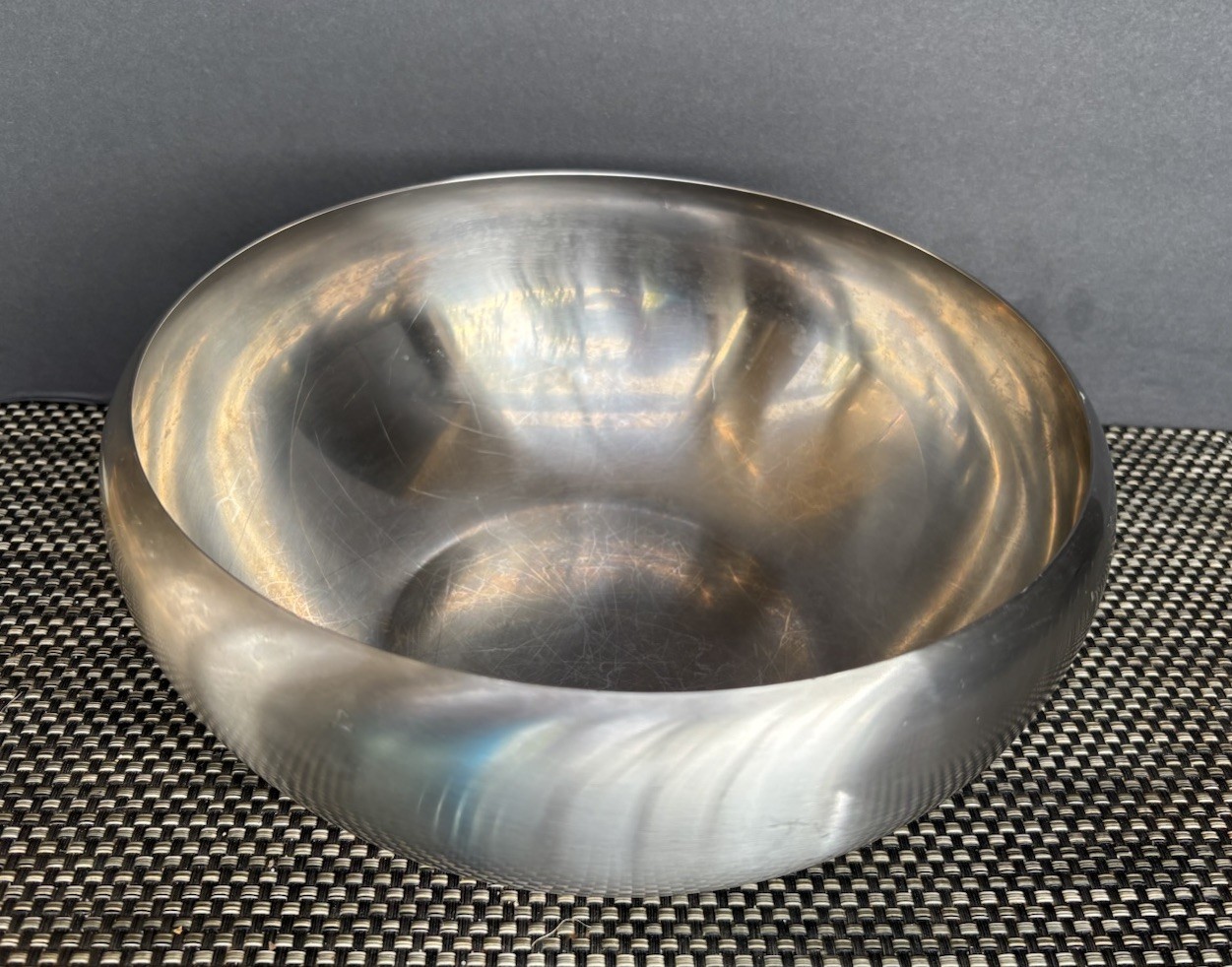 Alfra Alessi Italy Round Stainless Steel Salad Bowl * 9” Alfra Alessi Italy Round Stainless Steel Salad Bowl * 9”