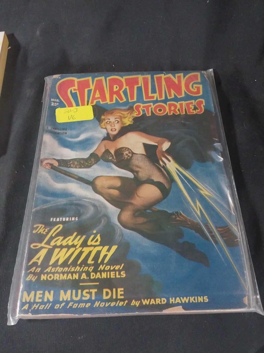 Startling Stories Pulp Magazine March 1950 Classic Flying Witch Cover