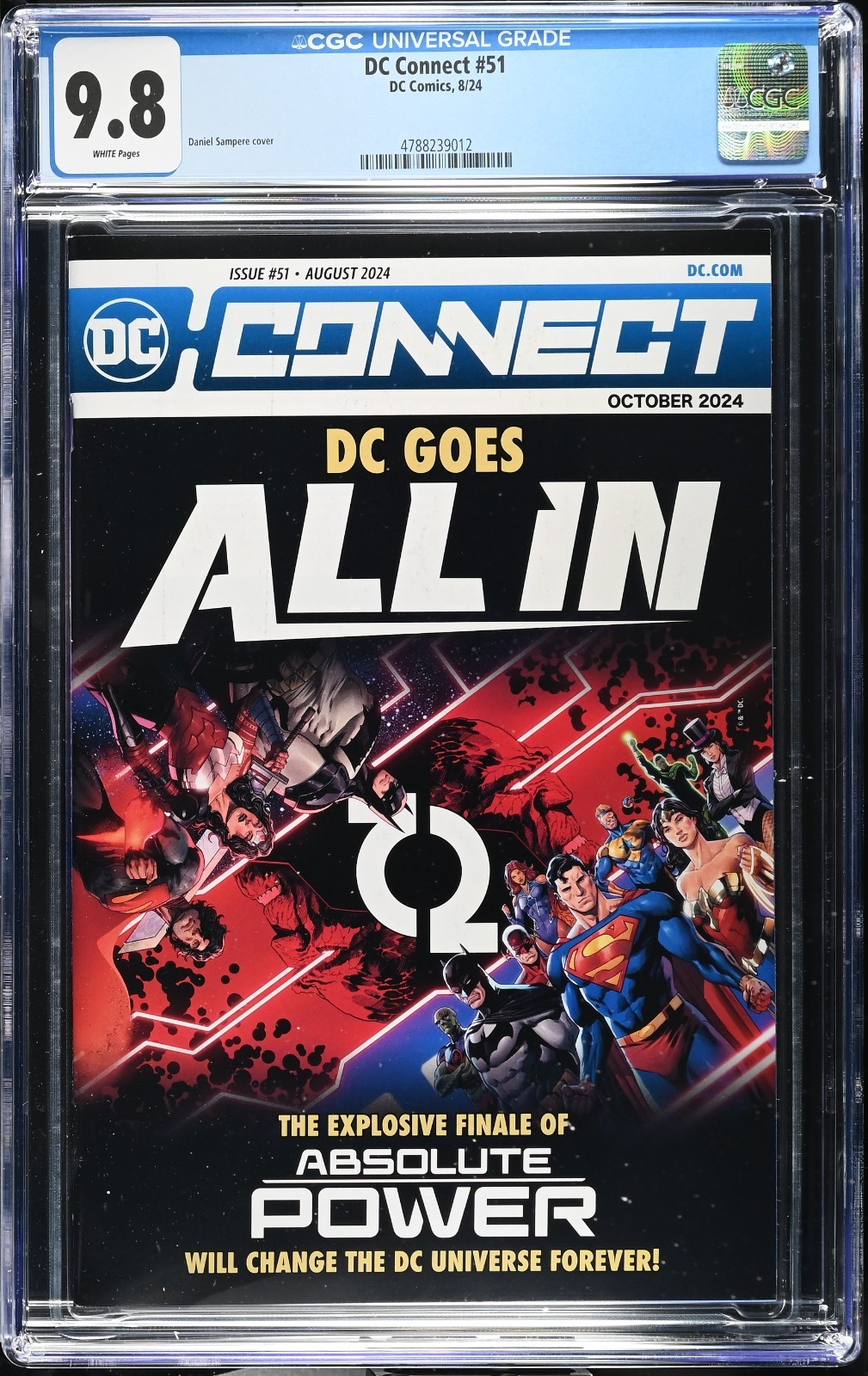 DC CONNECT #51 (2024) CGC 9.8 WP NM/M 1ST ABSOLUTE BATMAN TRINITY IN PRINT