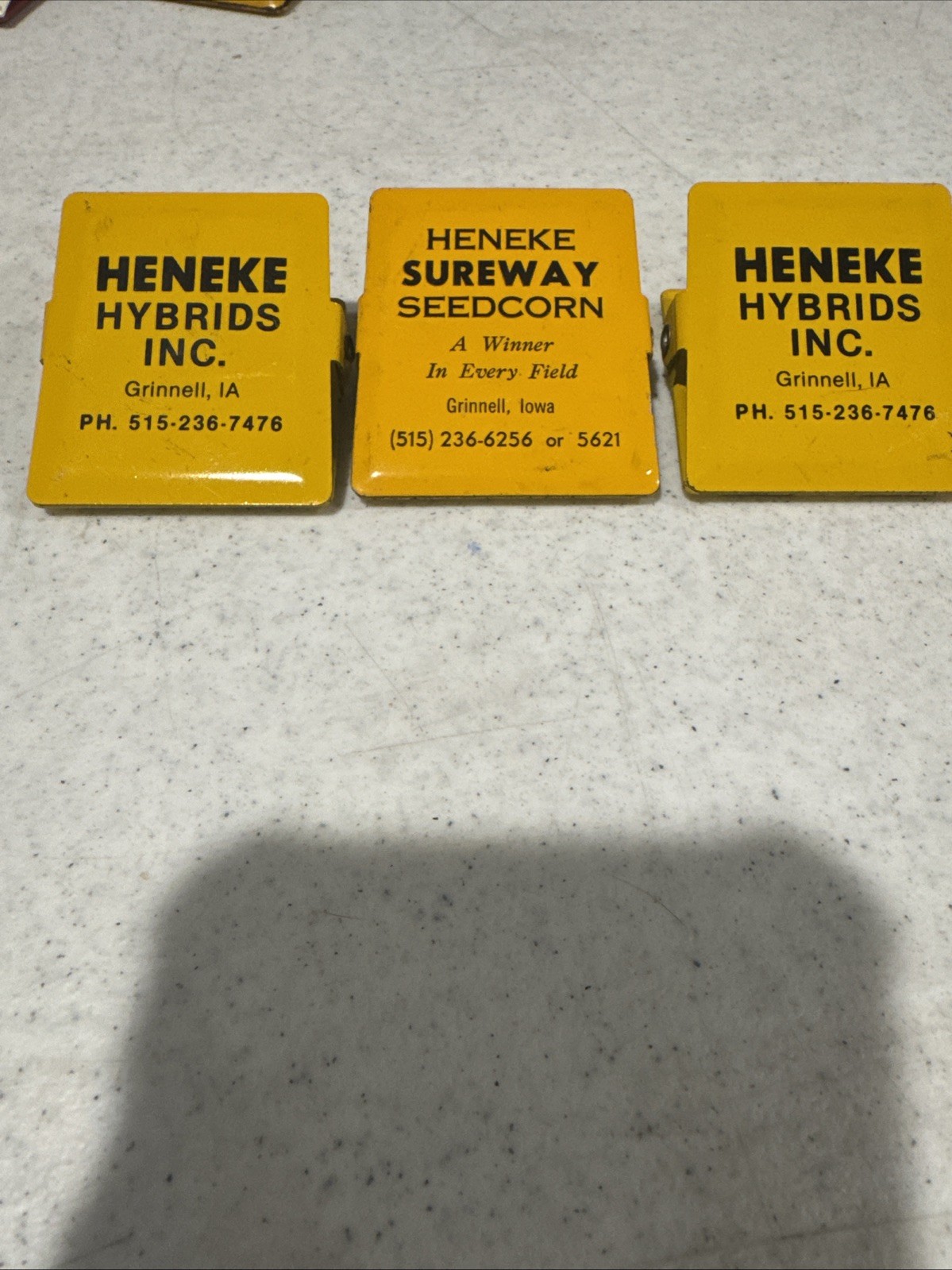 Hensley Hybrids Inc. Vintage Advertising Memo Clips Hensley Hybrids Inc. Vintage Advertising Memo Clips