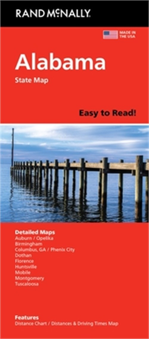 Rand McNally Easy to Read: Alabama State Map (Sheet Map, Folded)