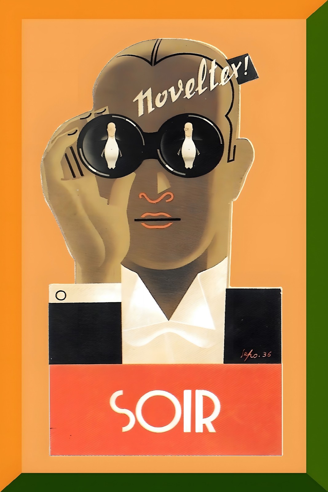 Vintage 1930s Art Deco Soir Poster 🗞️ Premium 200gsm Print 16x24\