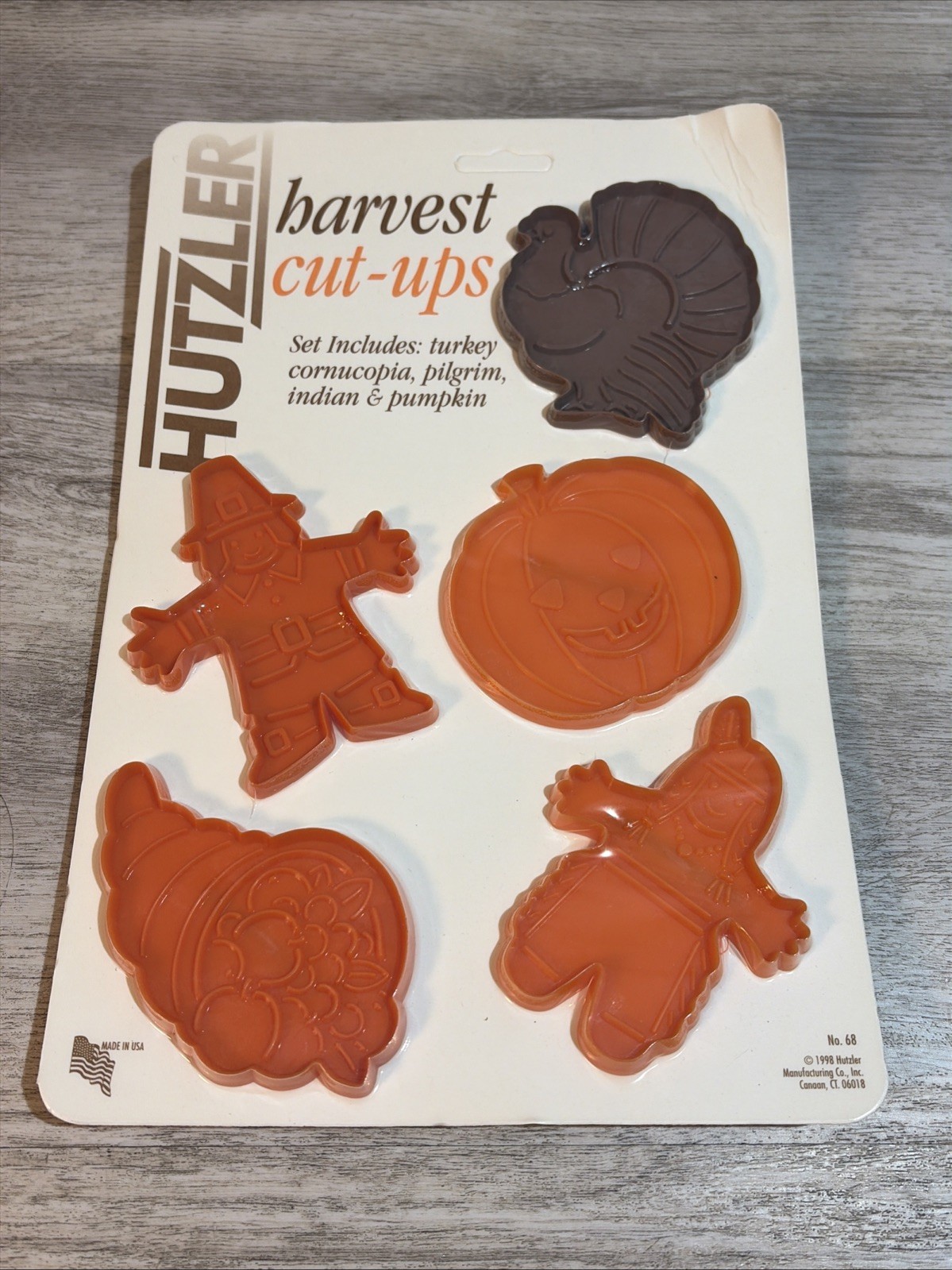 New Vintage Hutzler Harvest Cut Ups Cookie Cutters Fall Autumn Thanksgiving