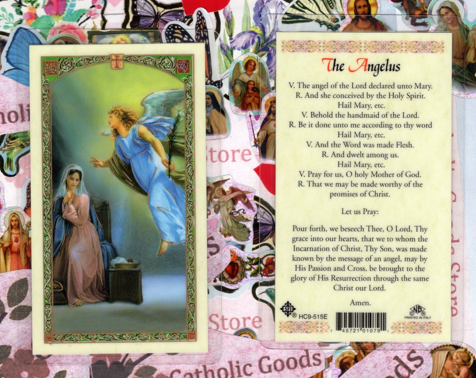 The Angelus - Laminated Holy Card HC9-515E