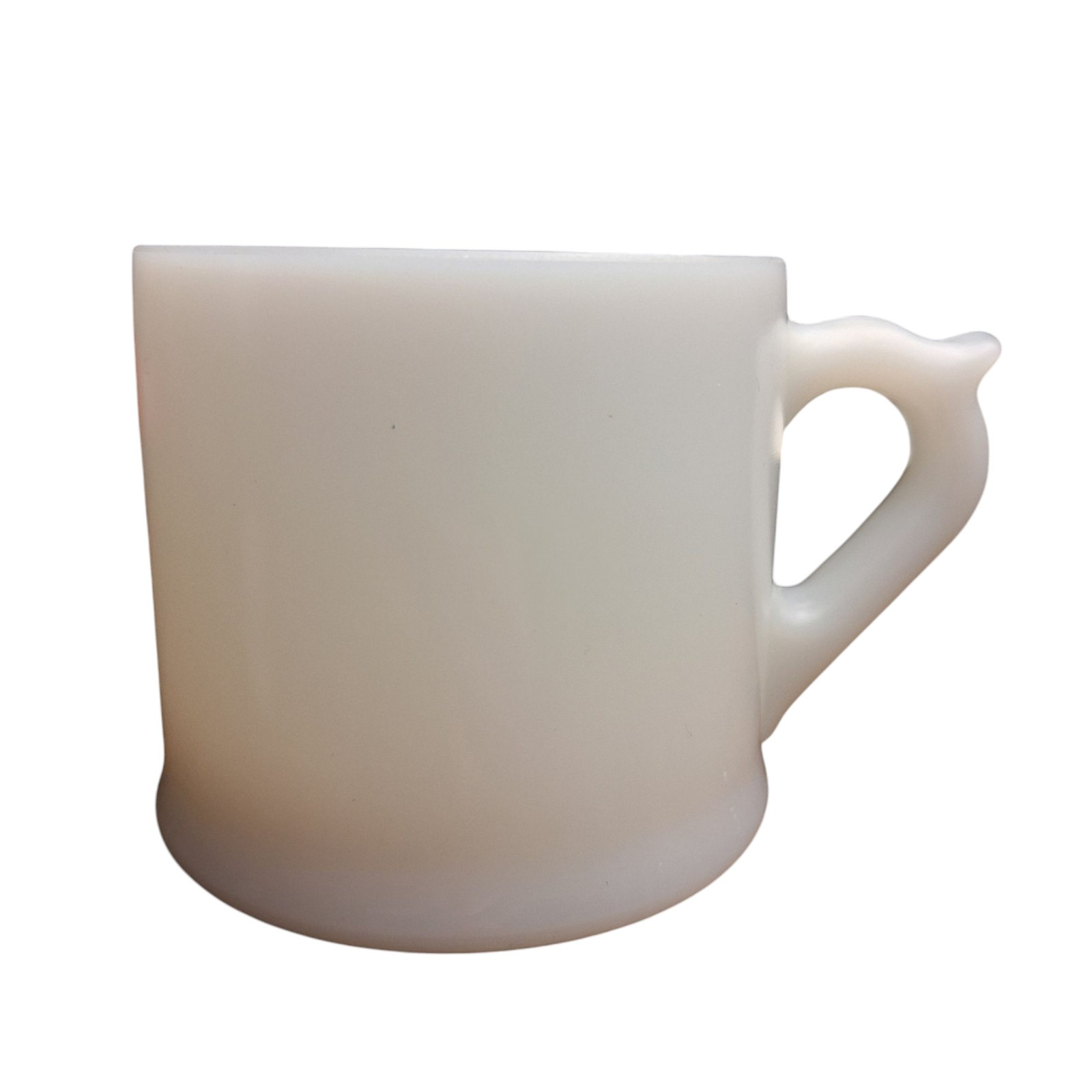 Vintage Milk Glass Shaving Mug Coffee Cup Unmarked MCM