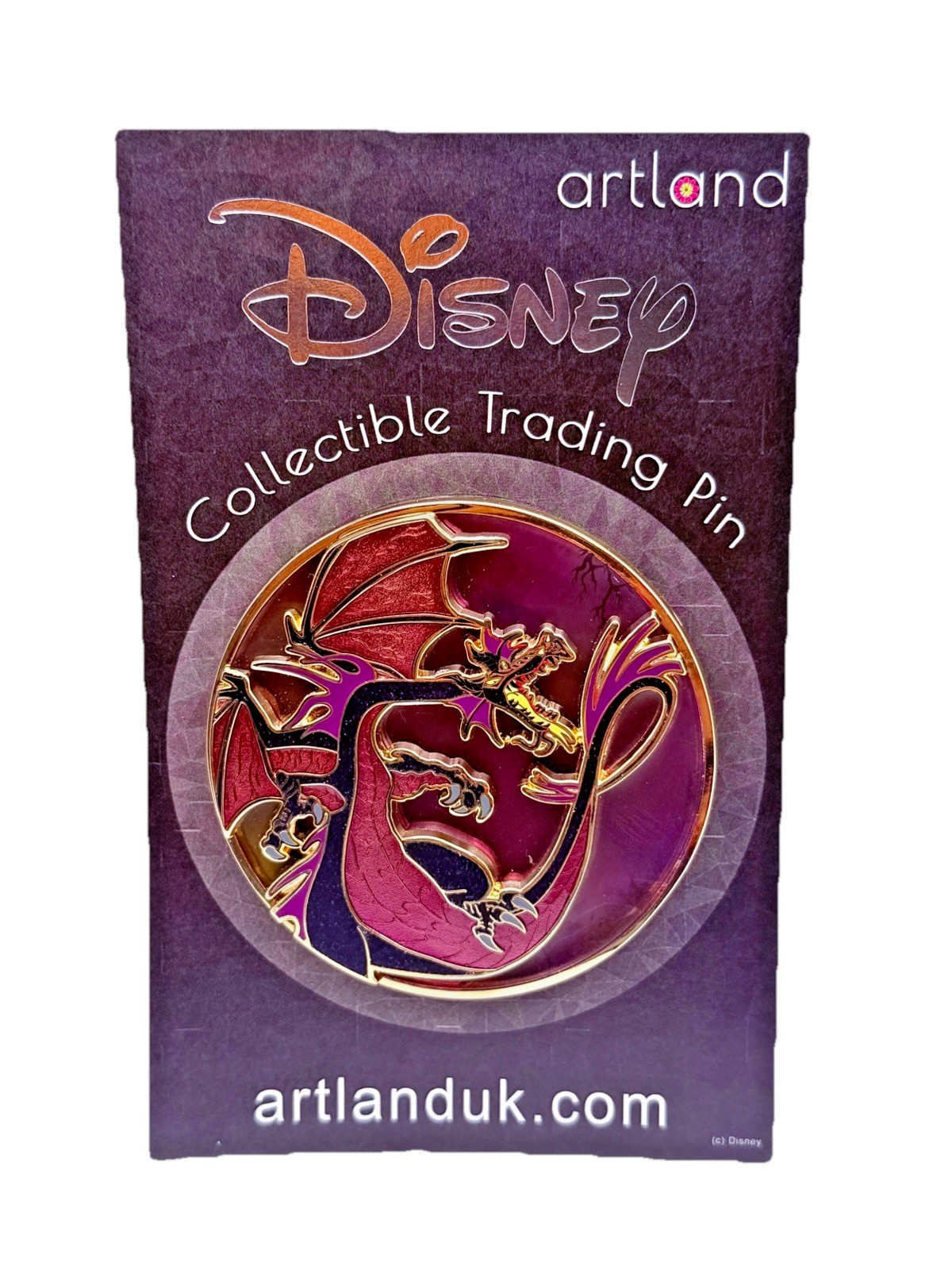 Disney Artland “Pin On Glass” Series Pin 2022 Maleficent The Dragon #219 of 300