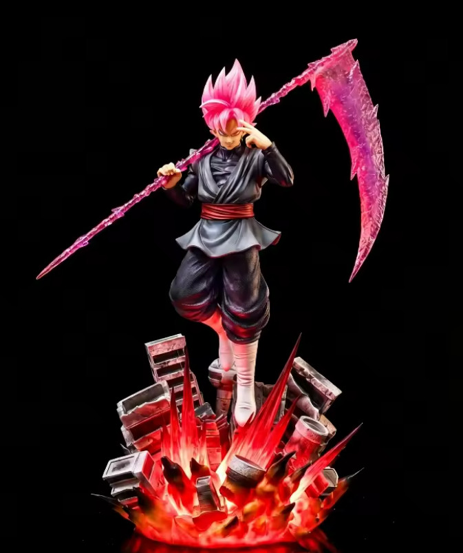JT Dragon Ball Super Goku Black Rosé & Zamasu Figure 45cm PVC Anime Statue W/Box
