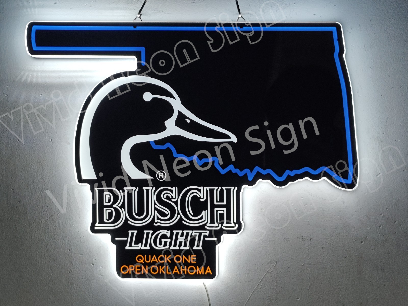 Oklahoma State Map Quack One Open Beer 20\