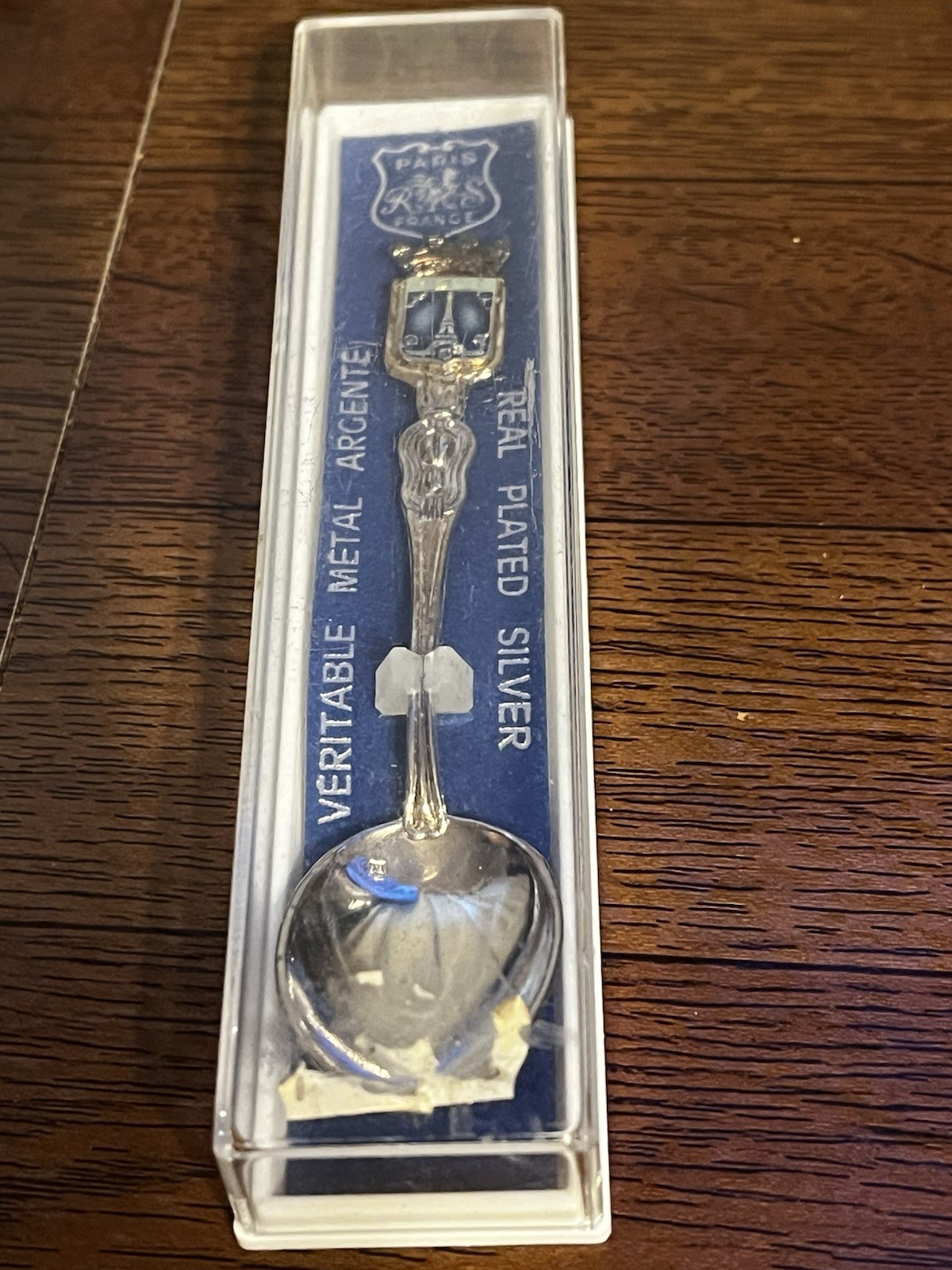 Vintage Eiffel Tower Paris France Souvenir Spoon Silver Plated