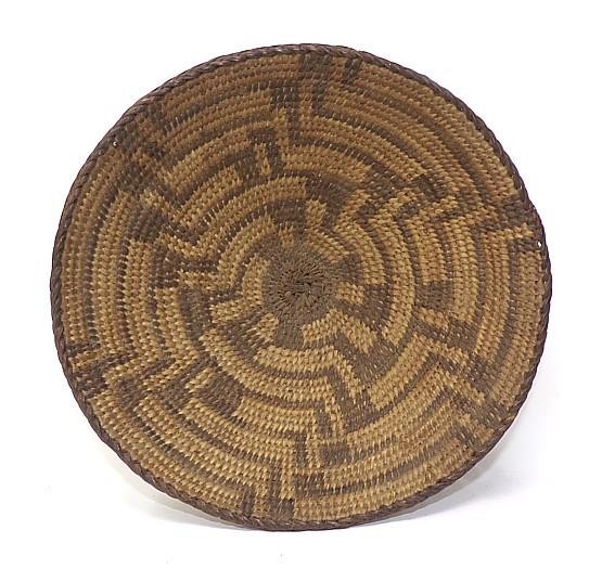 ANTIQUE PIMA BASKET BOWL -8\