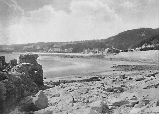 Grange Over Sands circa 1896 Historic Print Old Photo