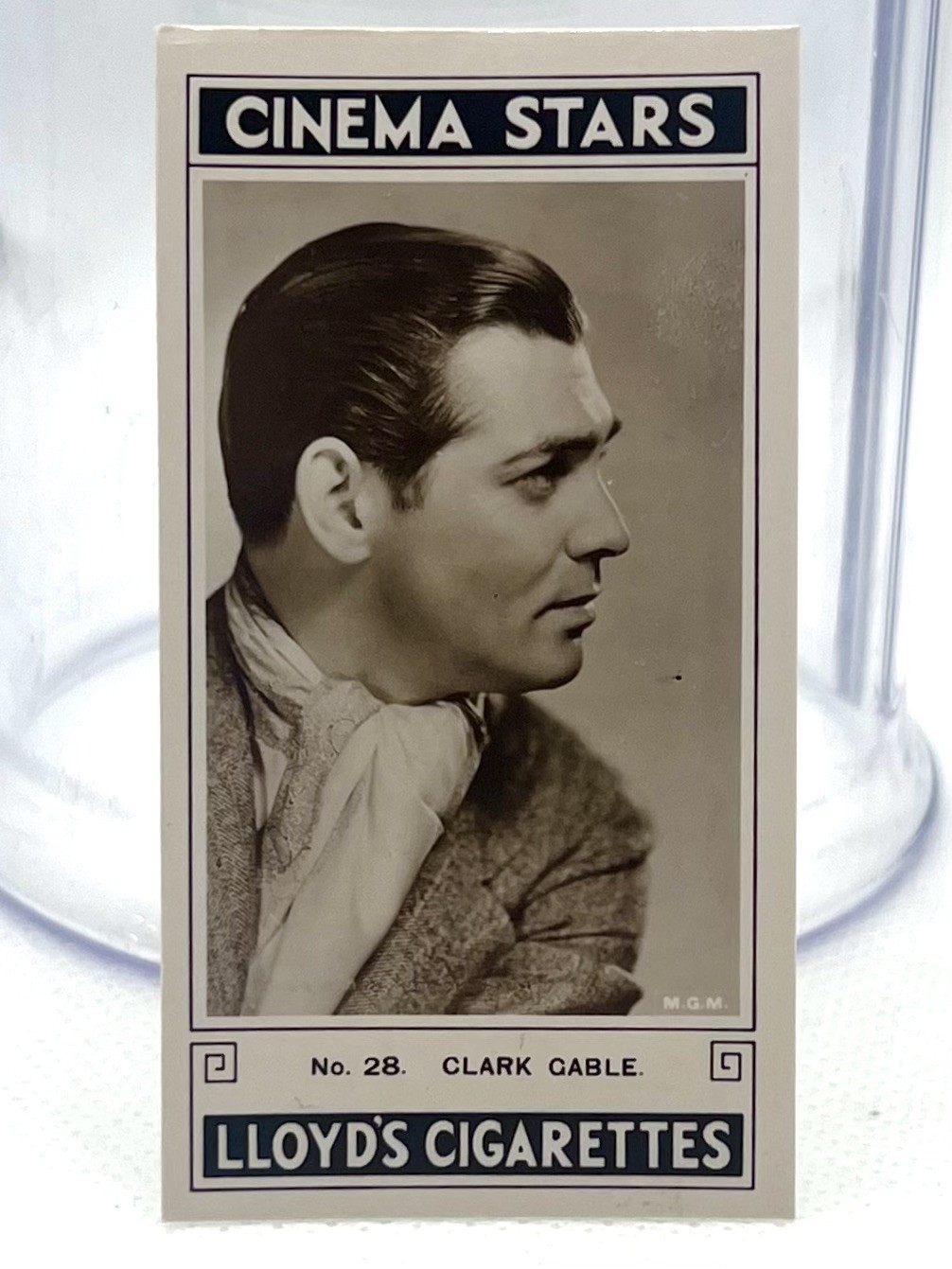 1935 LLOYDS CINEMA STARS Glossy #28 CLARK GABLE