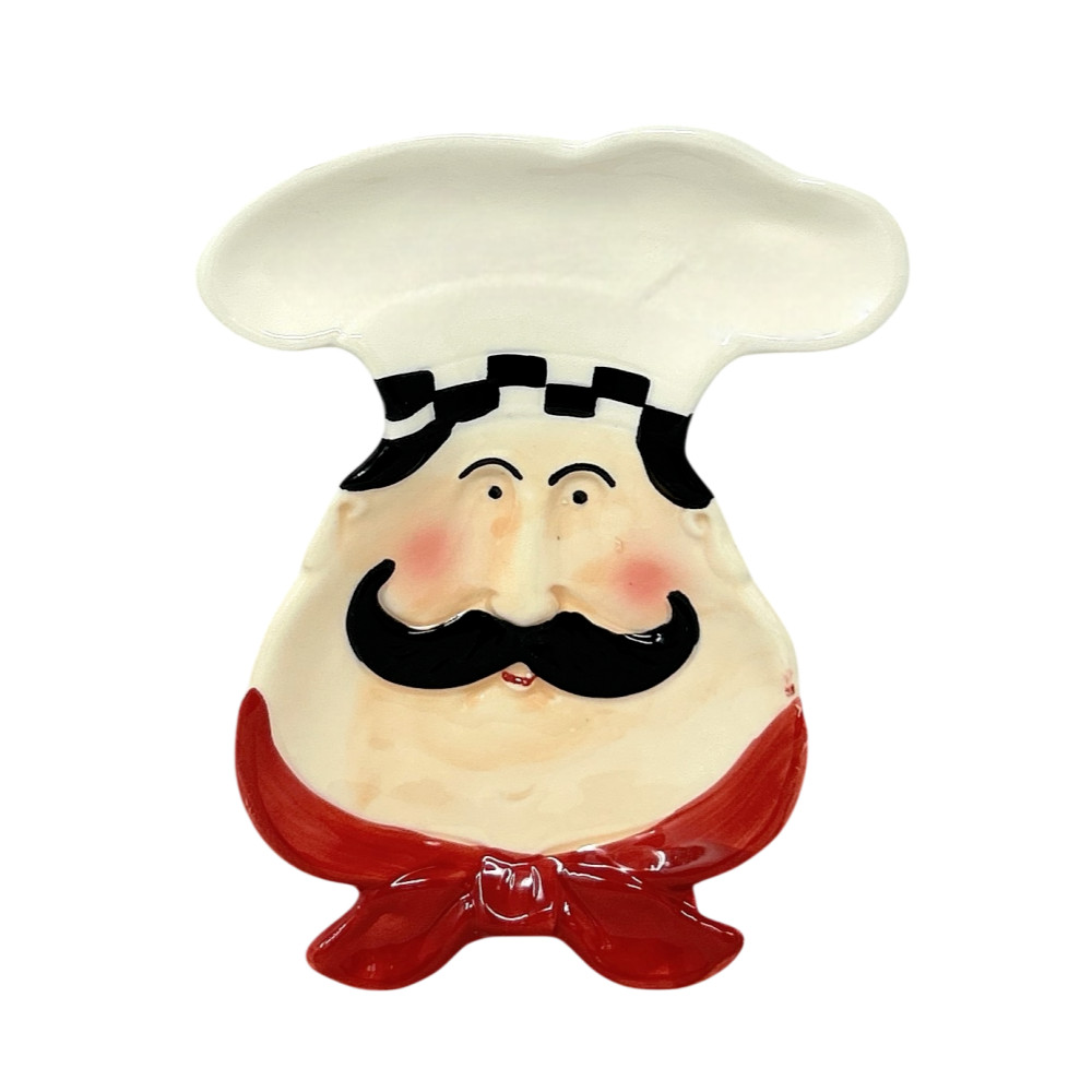 Fat Chef Kitchen Plate, Spoon Rest