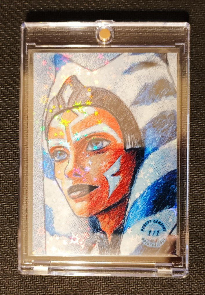 Ahsoka Tano – Robert Camacho Original Art 1/1 – Holofoil – Hand Signed