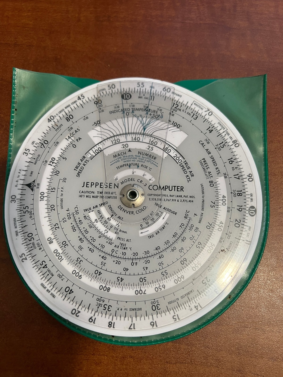 Vintage 1950s JEPPESEN SANDERSON Model CR-3 Flight Computer w/ case MCM