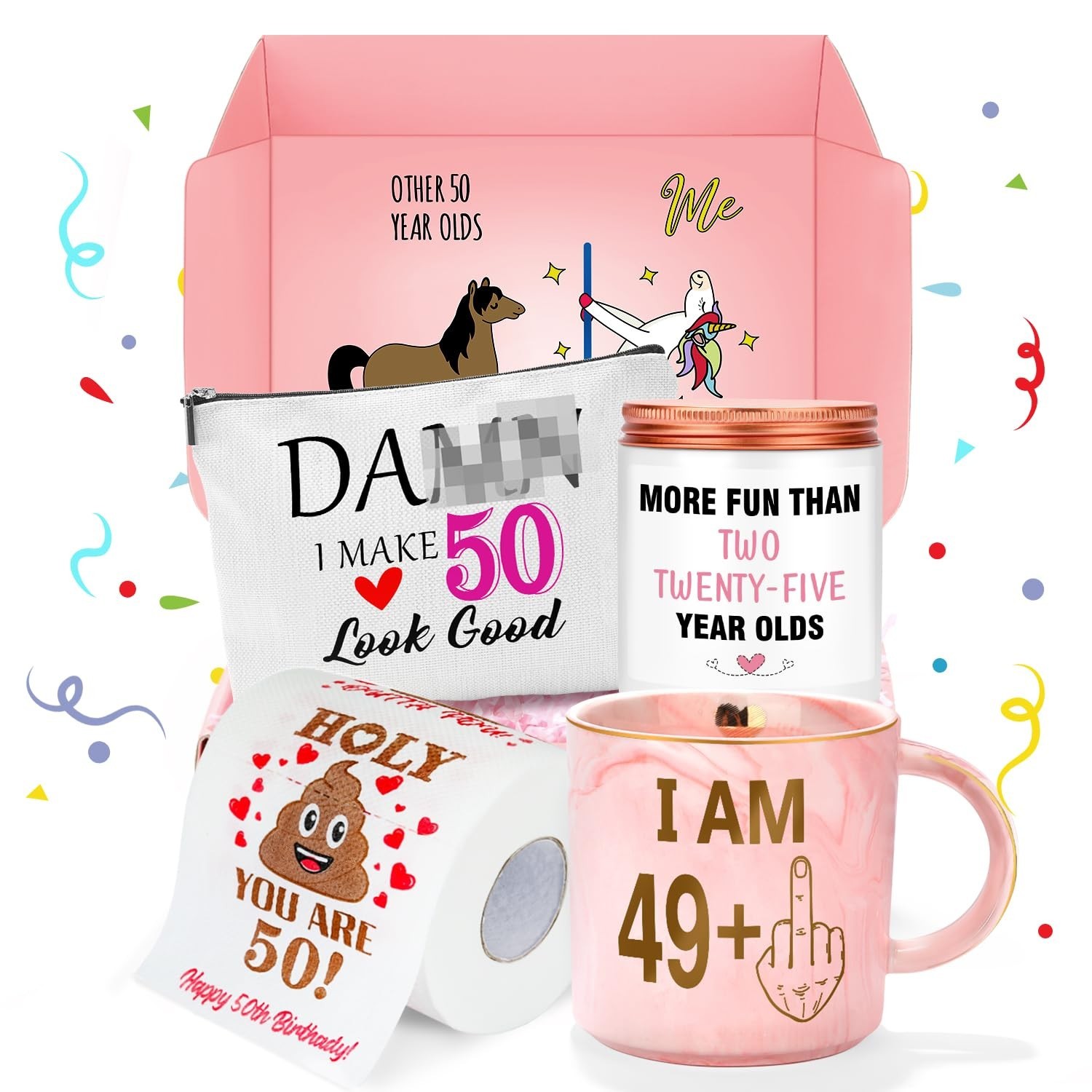 Funny 50th Birthday Gifts for Women: Cool Ideas & Decorations Funny 50th Birthday Gifts for Women: Cool Ideas & Decorations