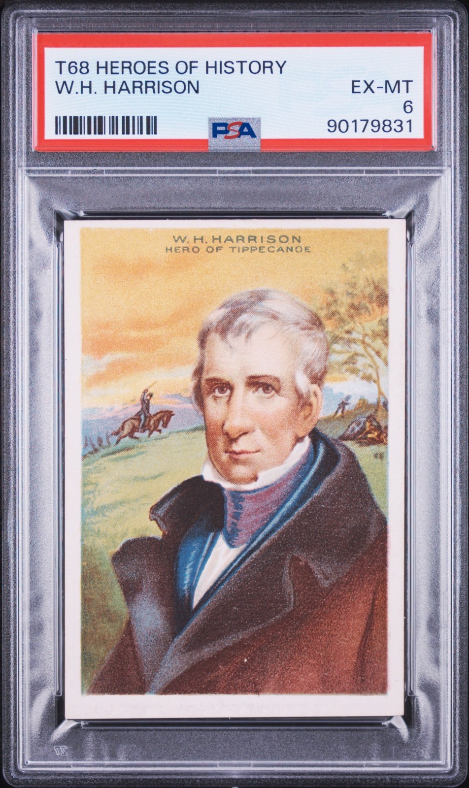 1911 T68 Heroes of History (PSA 6 EX/MT) President William H. Harrison 1911 T68 Heroes of History (PSA 6 EX/MT) President William H. Harrison