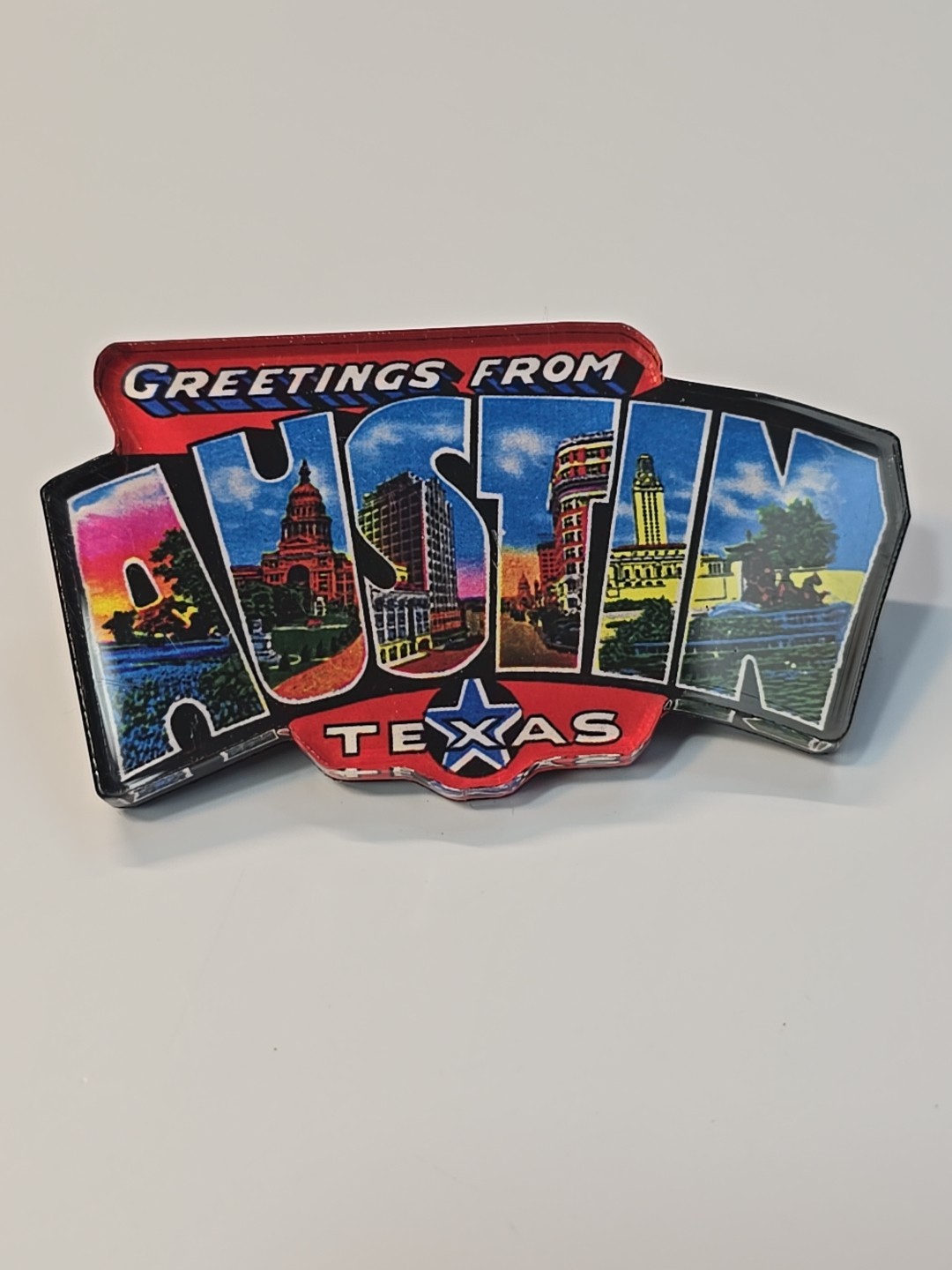 Austin Texas Travel Souvenir Magnet Greetings from Austin Texas #2