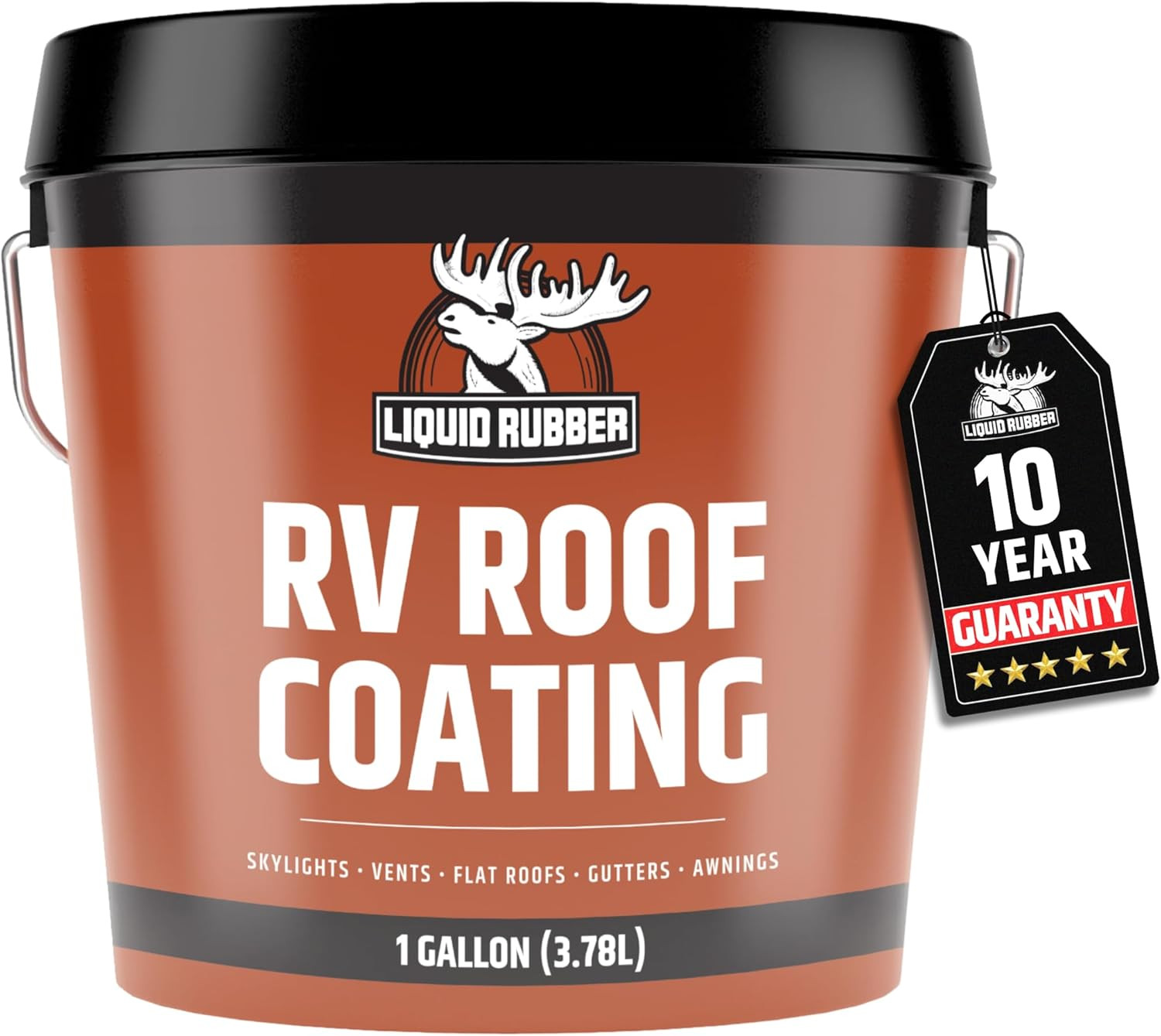 RV Roof Sealant - Camper & Trailer Coating, White, 1 Gallon | Professional-Grade RV Roof Sealant - Camper & Trailer Coating, White, 1 Gallon | Professional-Grade