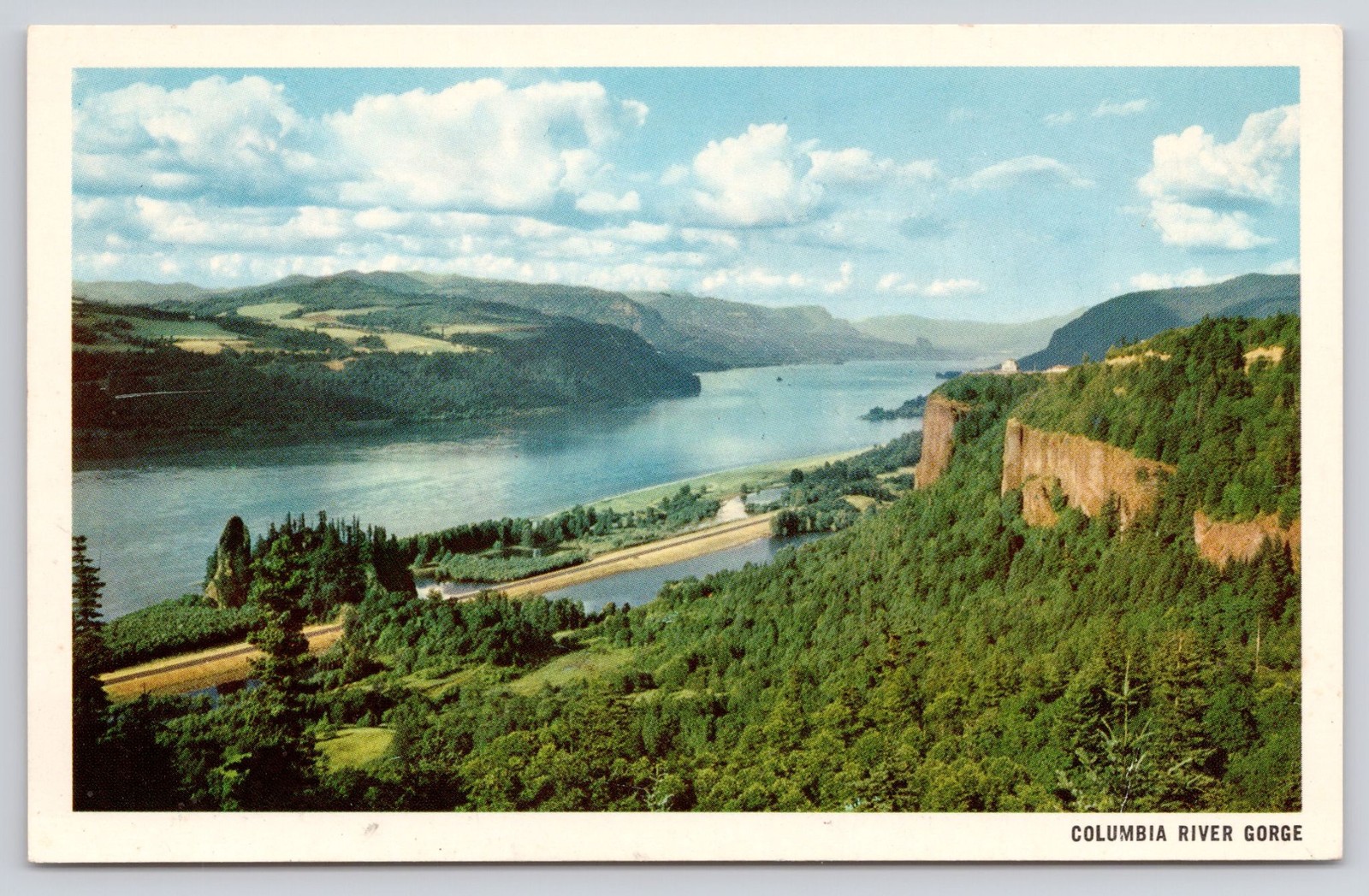 Miro-Krome Columbia River Gorge OR Postcard K-70-A Smith-Western Ray Atkeson Miro-Krome Columbia River Gorge OR Postcard K-70-A Smith-Western Ray Atkeson