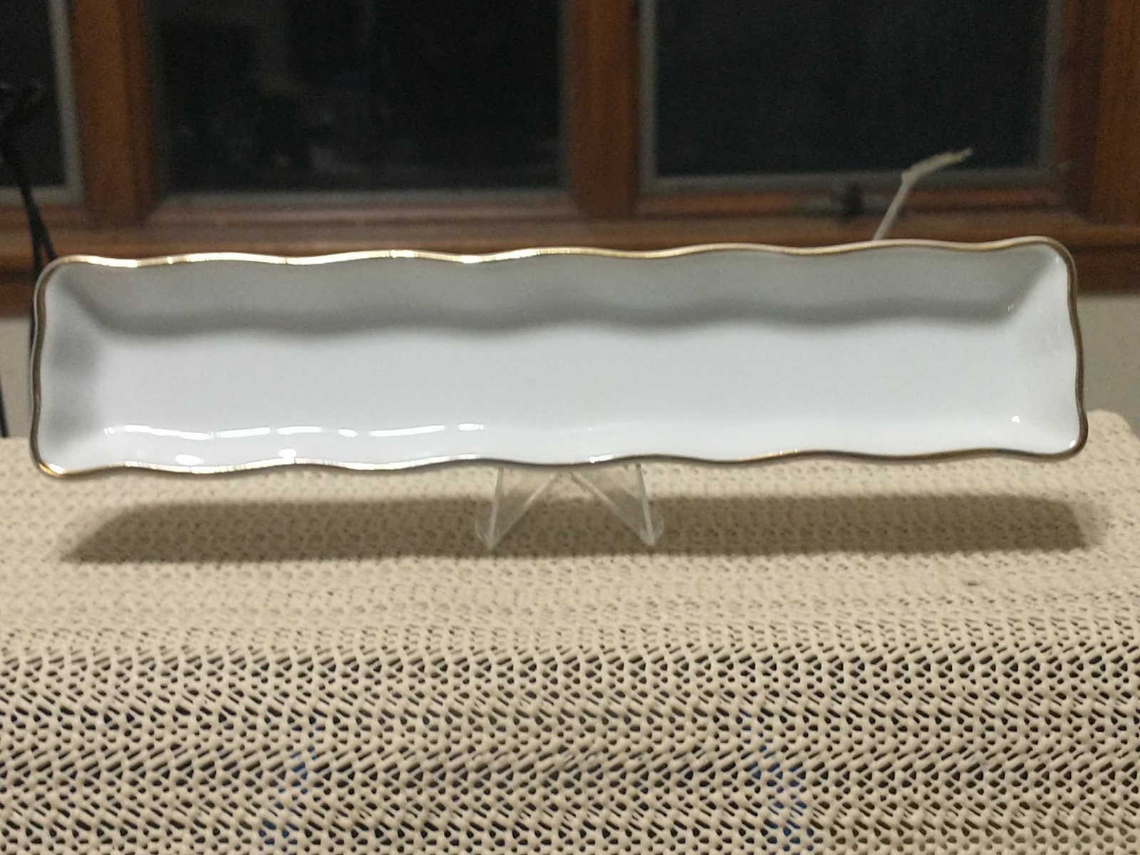 Shafford Golden Heirloom Gold Trim Porcelain Mint Tray Candy Nut Dish Vintage