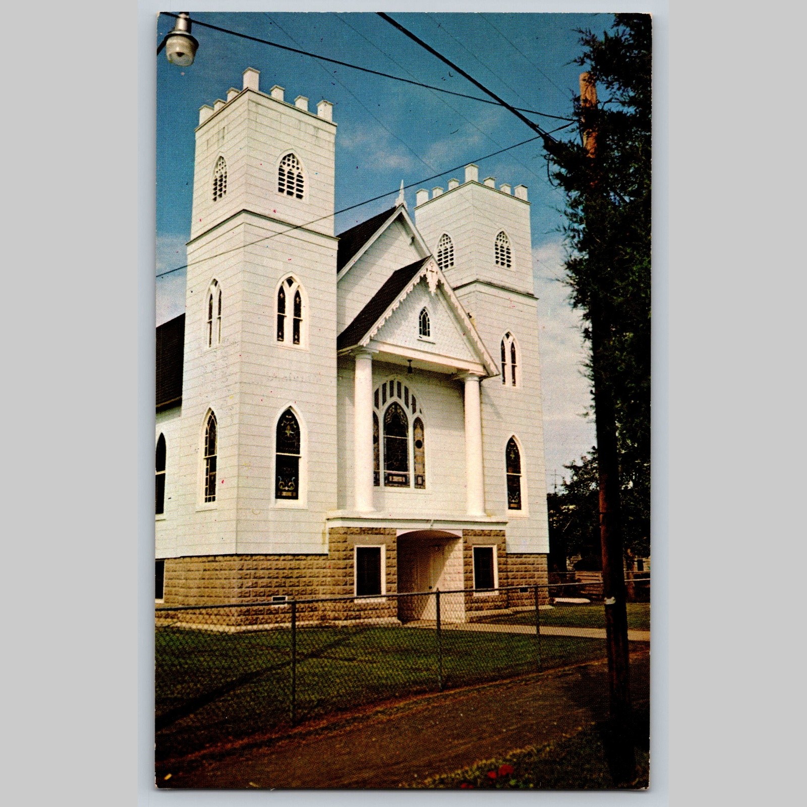 Postcard Union Methodist Church Maryland Architecture