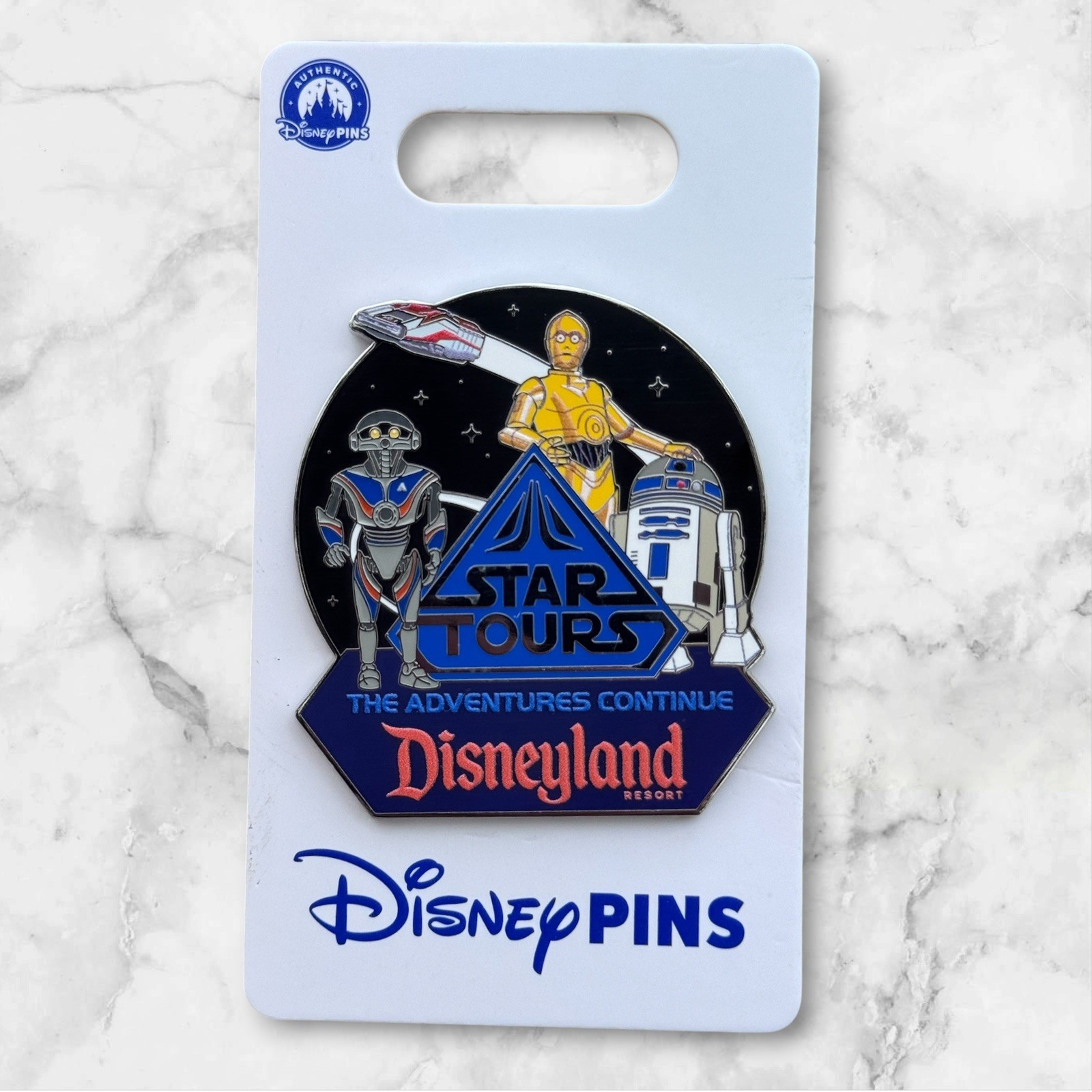 NEW Carded 2026 Disney Parks Disneyland Star Tours Ride 40th Anniversary Pin