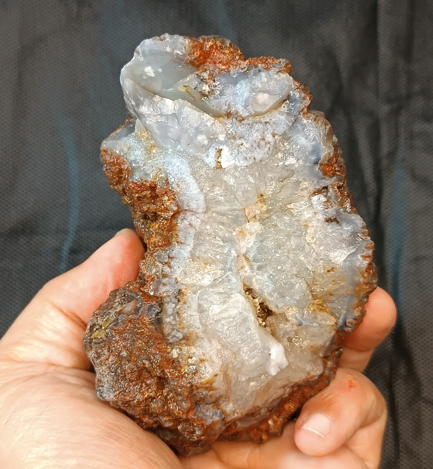 515g/1.14 lb turkish banded uncut chalcedony agate stone ,customs duty included