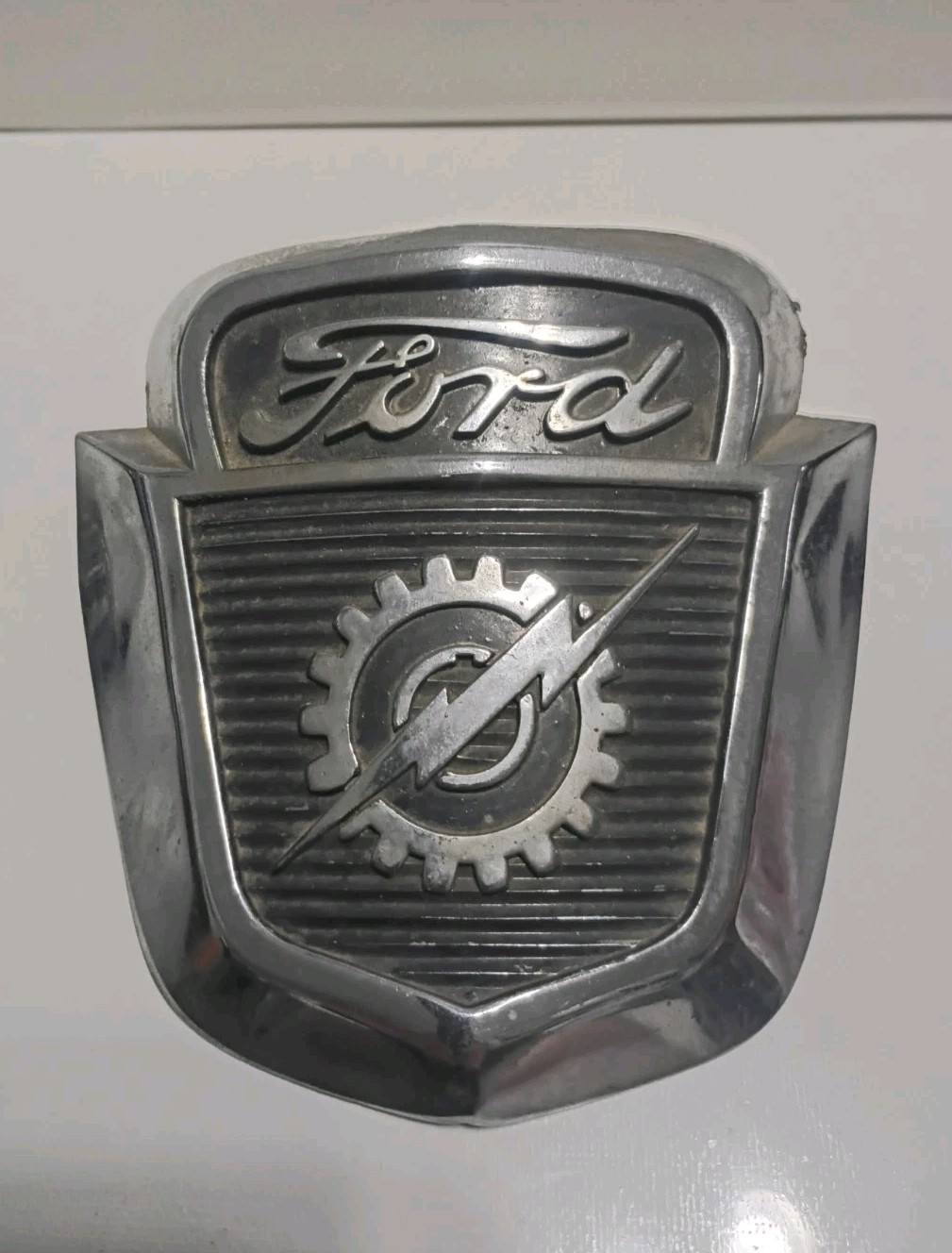 Vintage 1953-1956 Ford Truck Hood Emblem Badge BAAA-16637-A