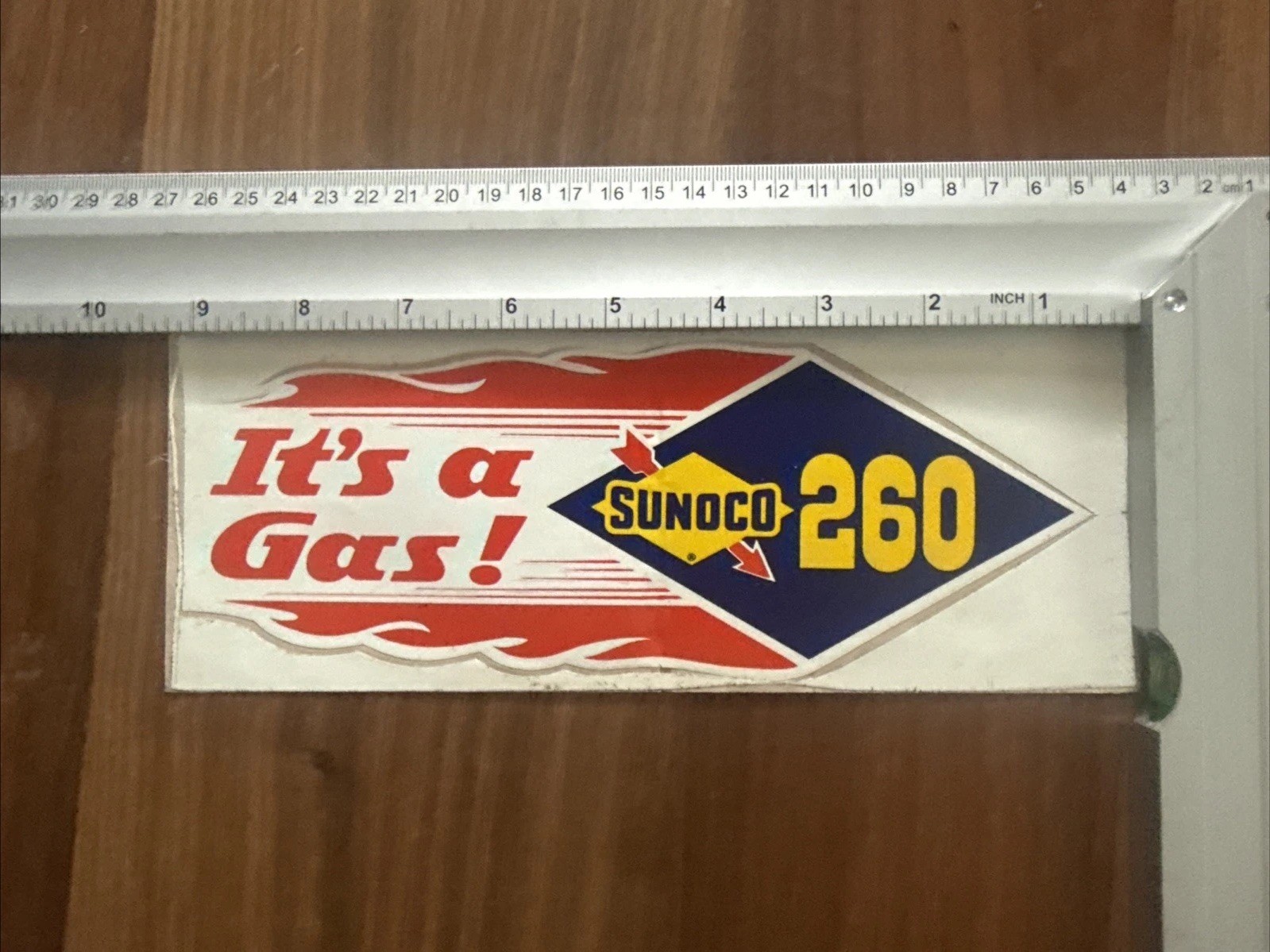 SUNOCO 260 IT'S A GAS Original Vintage 1960's Racing Decal/Sticker 9.25” x 3.5”